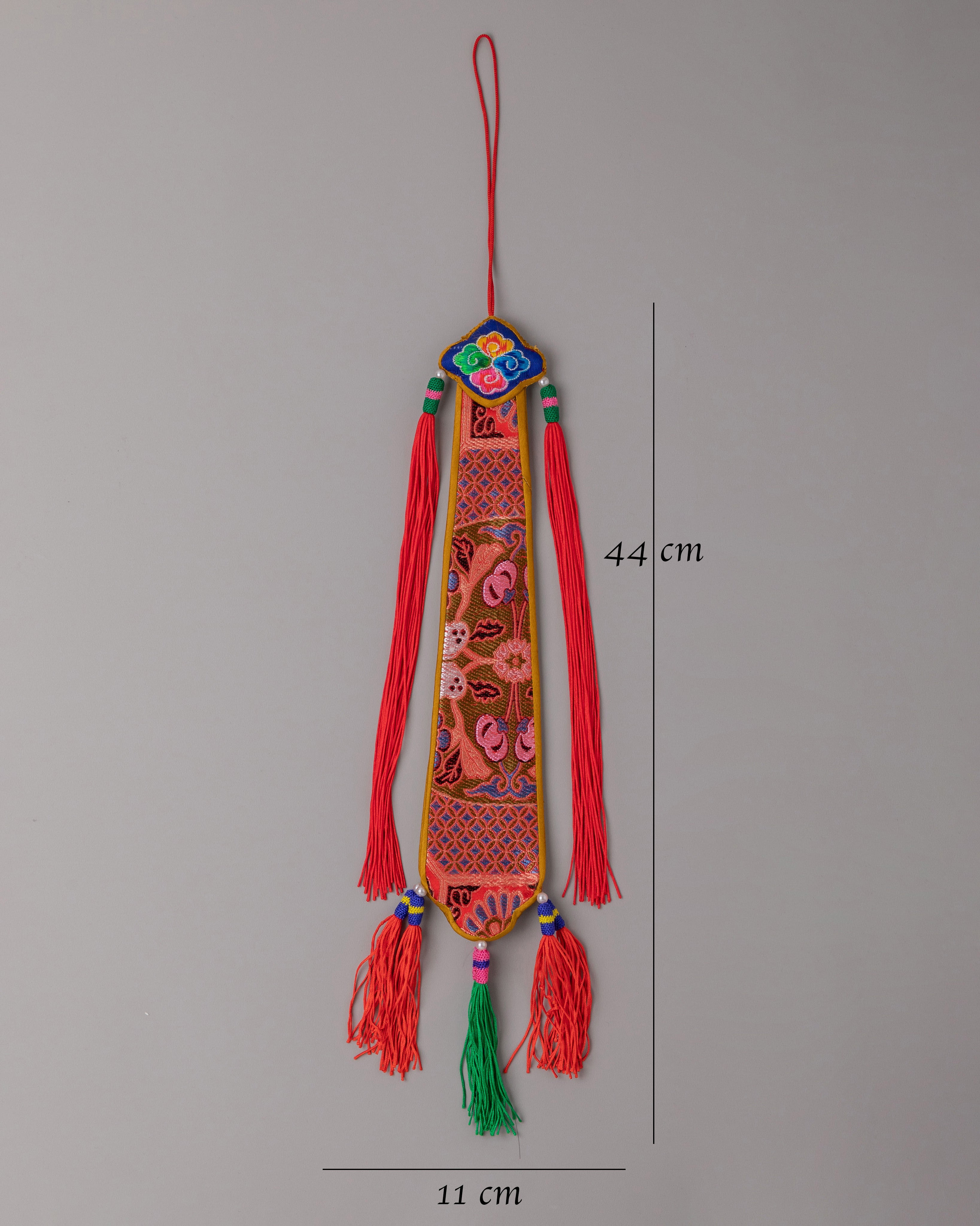 Tibetan Damaru Tail for Ritual Practice | Handcrafted Damaru Drum Accessory