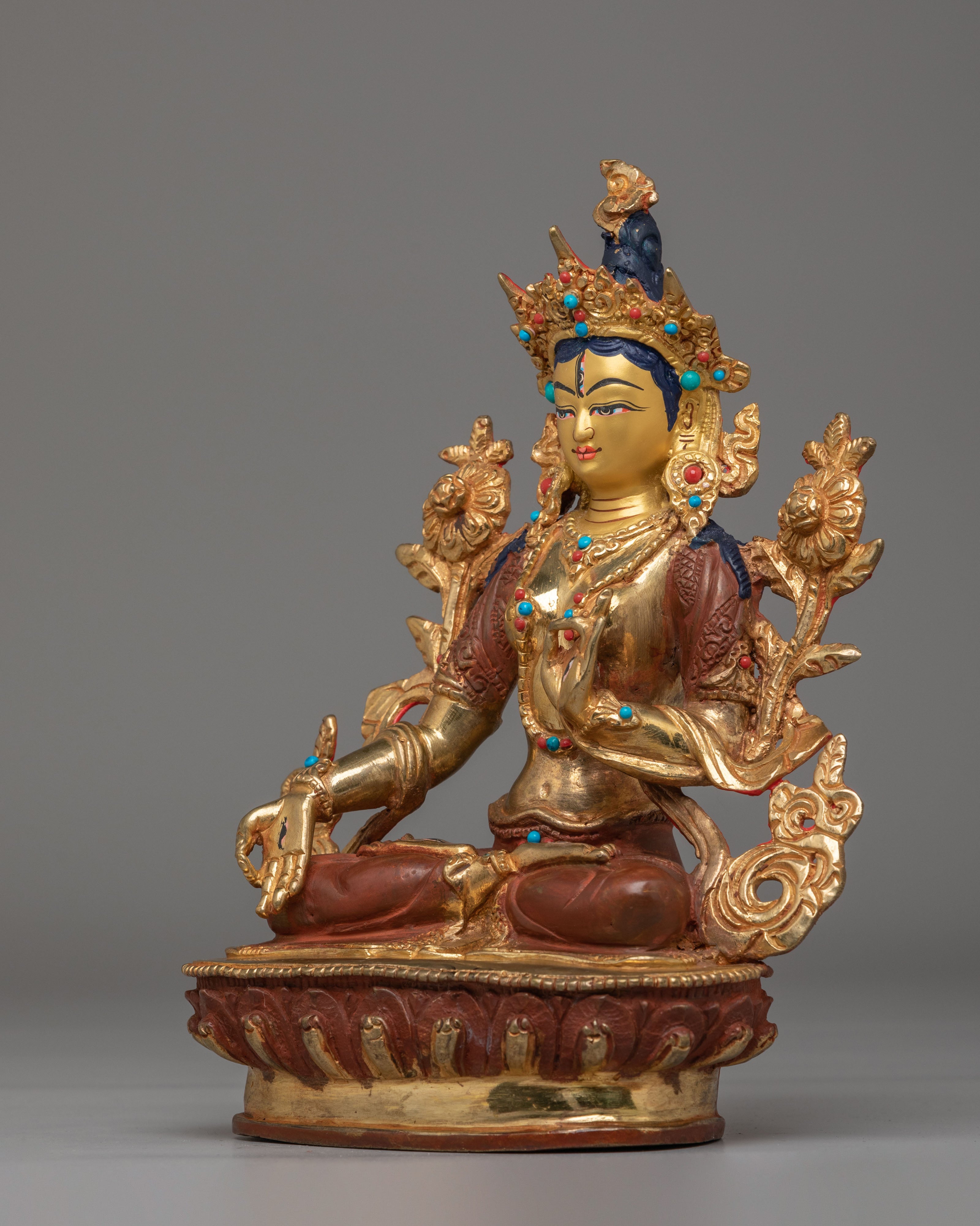 White Tara Statue for Altar | Goddess of Compassion