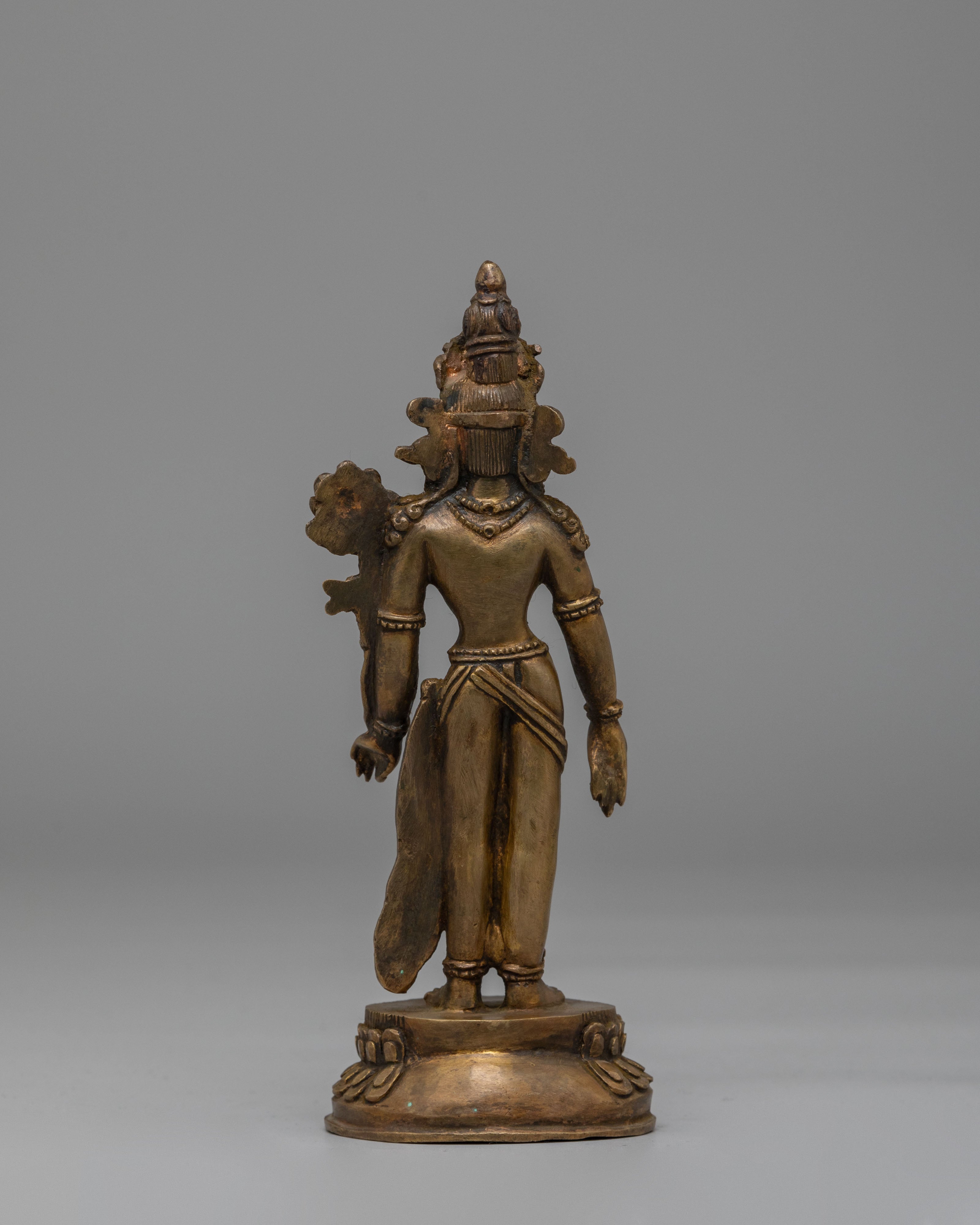 Handcrafted Standing Tara Statue | Symbol of Protection