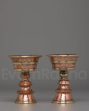Tibetan Butter Lamp for Altar Offering