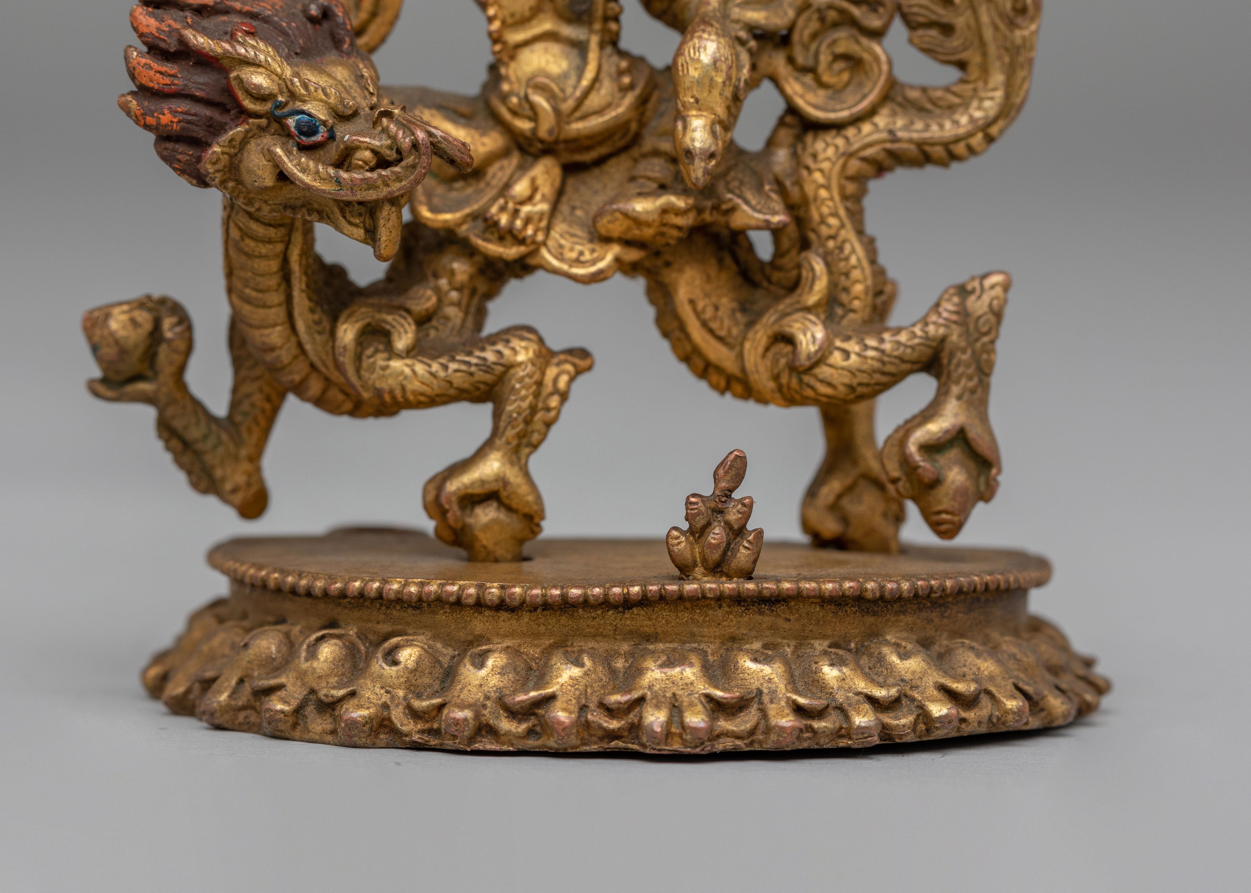 Himalayan White Dzambhala Statue | Symbol of Abundance