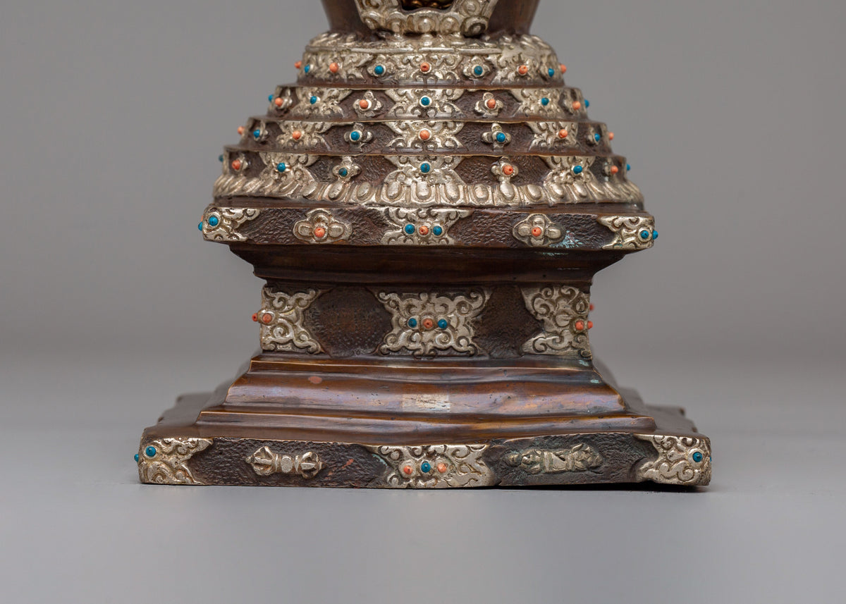 Buddhist Ritual Lotus Blossom Stupa | Symbol of Enlightenment