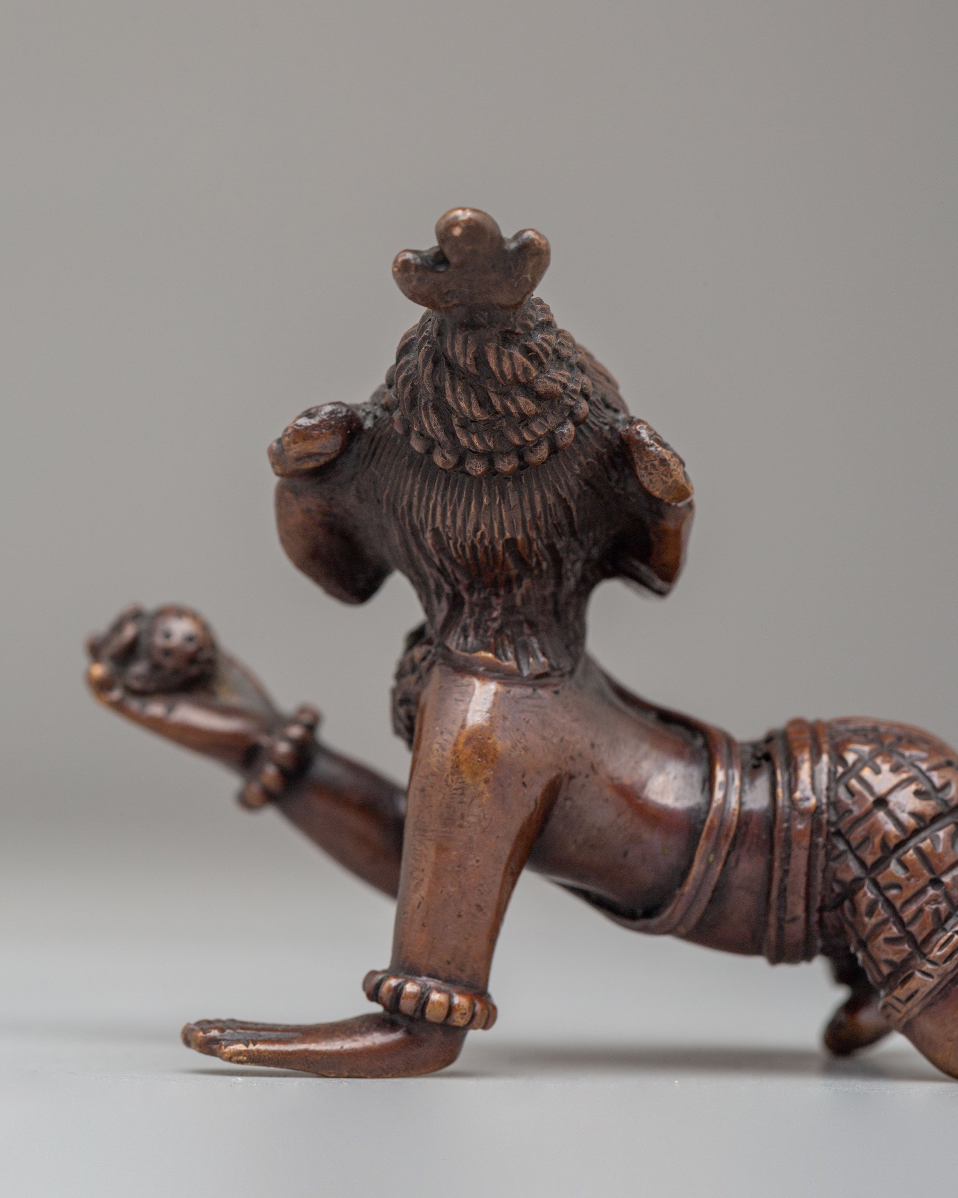 Handcrafted Ganesh God Statue | Traditional Oxidized Copper Sculpture