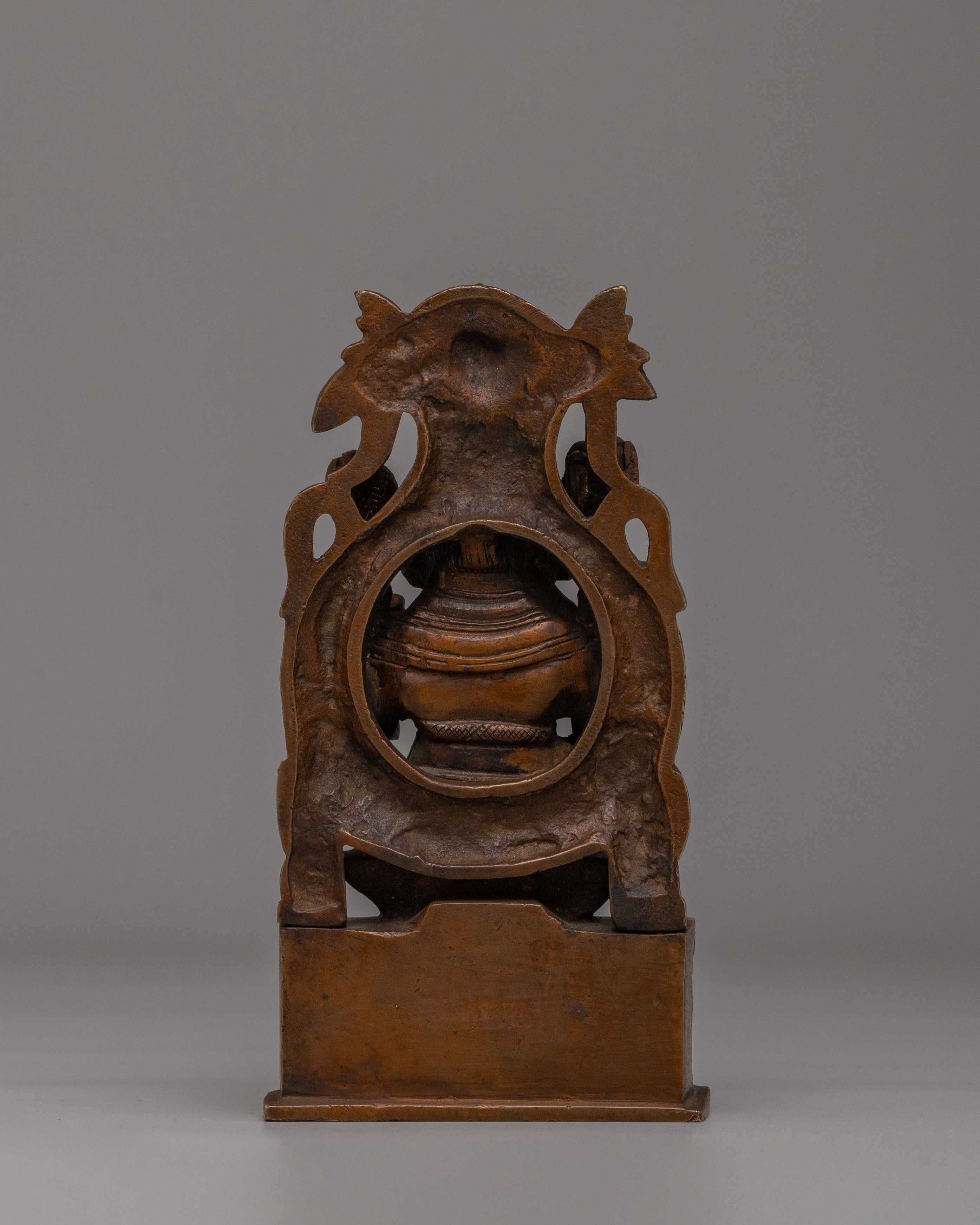 Traditional Handcrafted Ganesha Statue | Oxidized Copper Body
