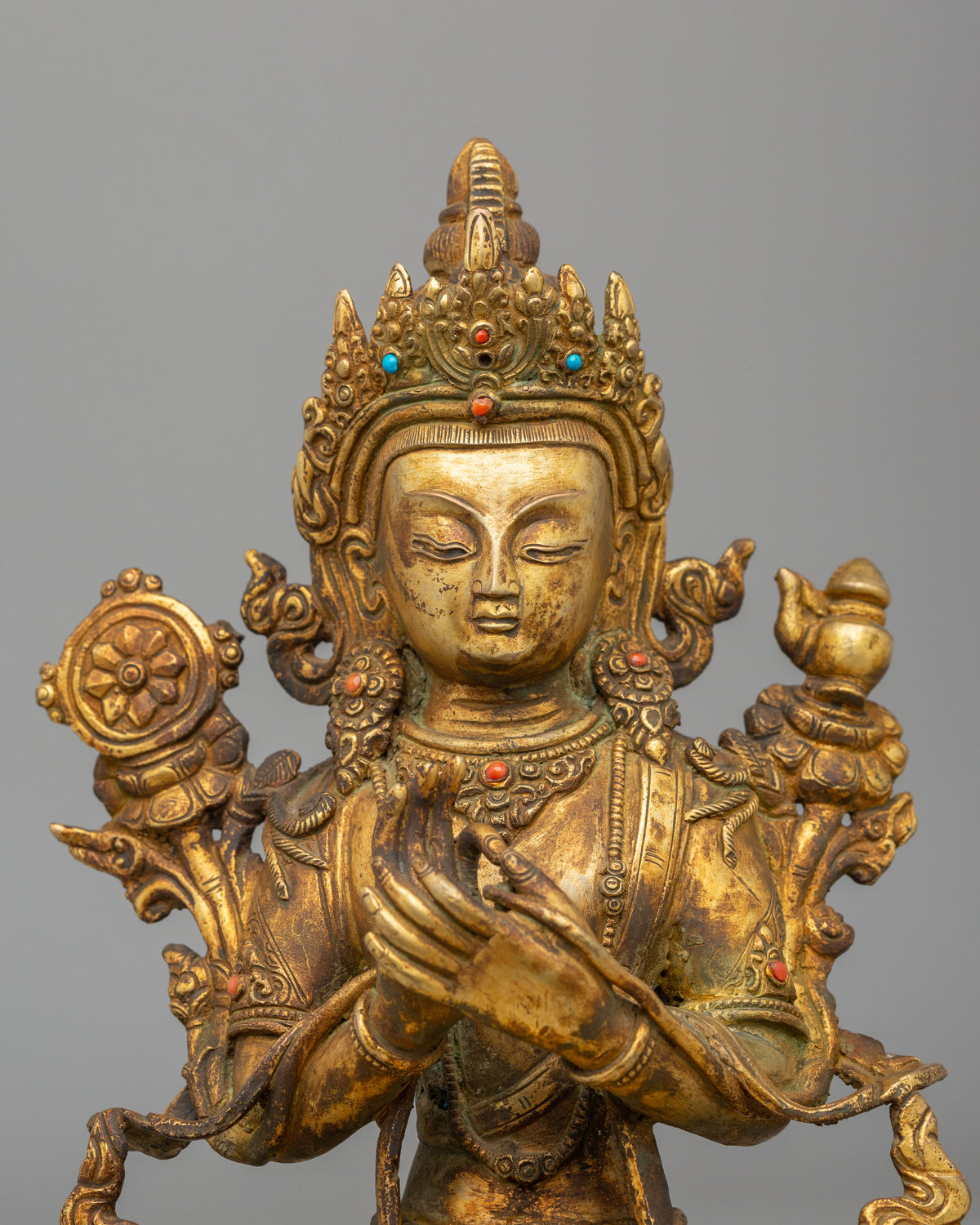40 Years Old Maitreya Buddha Statue | Altar Meditation & Home Decor