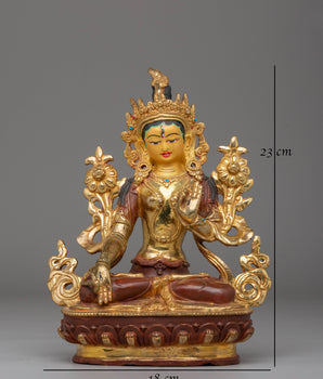 Handmade Statue of White Tara | Mother of Liberation
