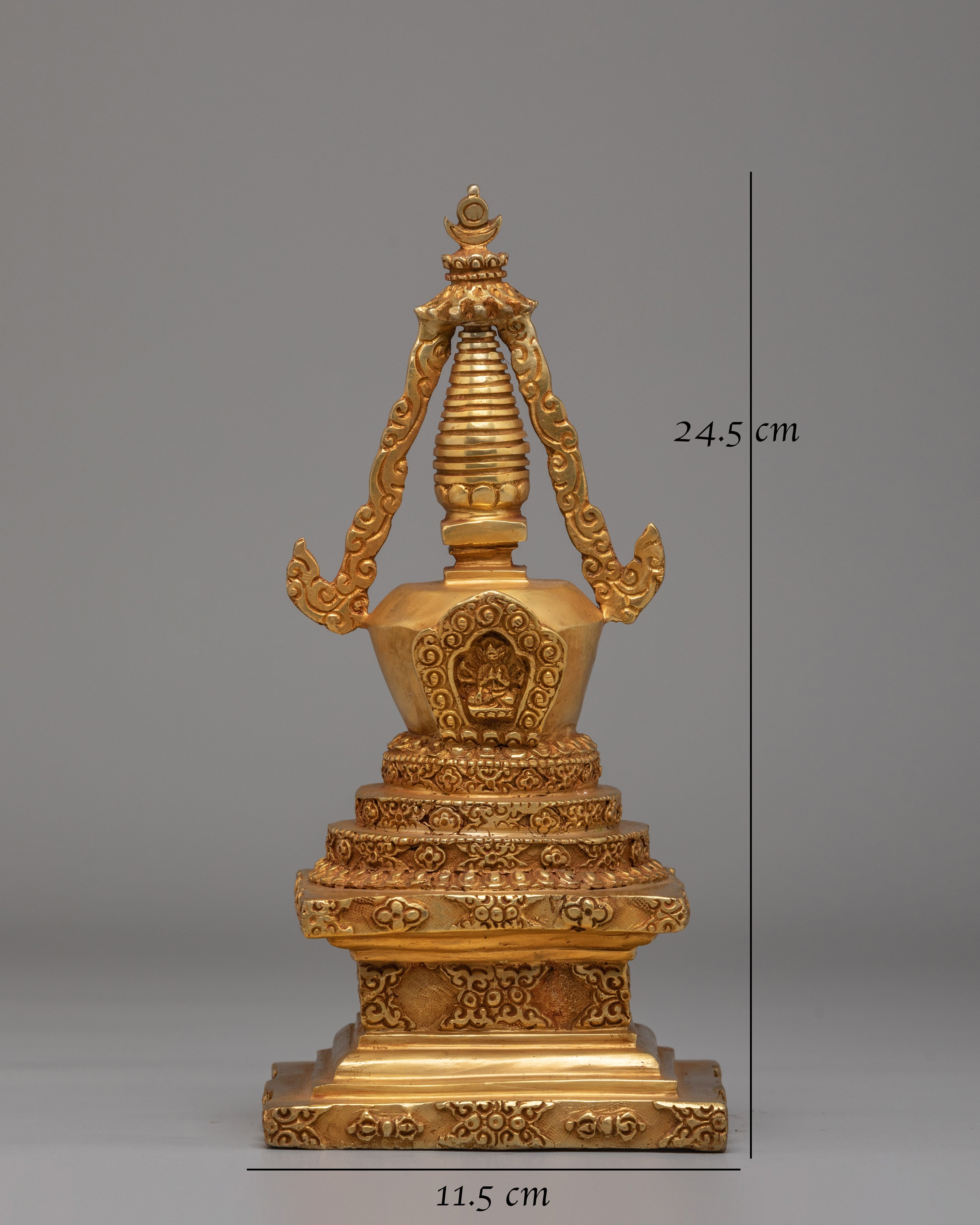 Handmade Stupa for Rituals | Tibetan Buddhist Altar Decor