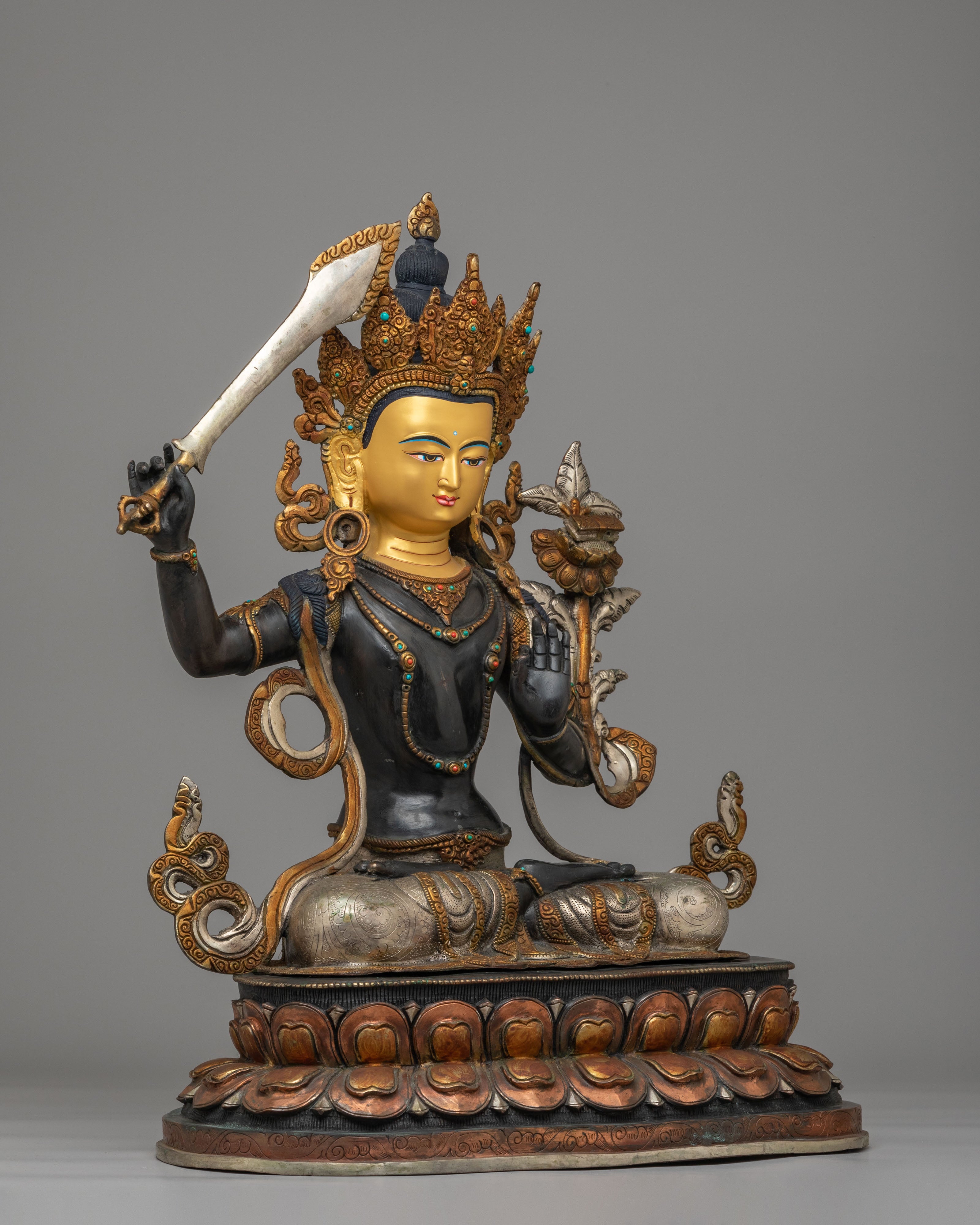 Handmade Manjushri Bodhisattva Statue | Bodhisattva of Wisdom