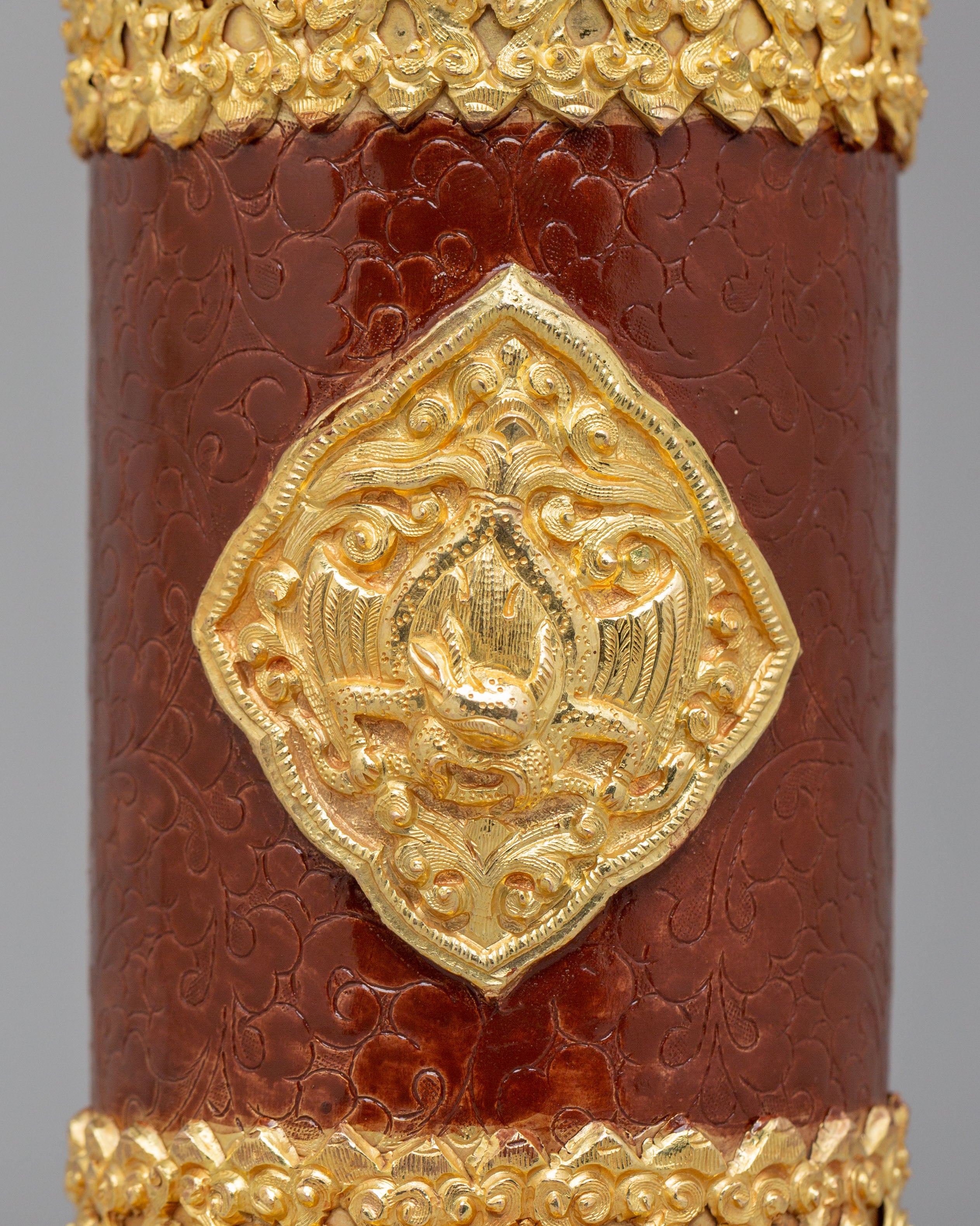 Handmade Incense Holder | Gold-Plated Copper Inense Holder for Altar