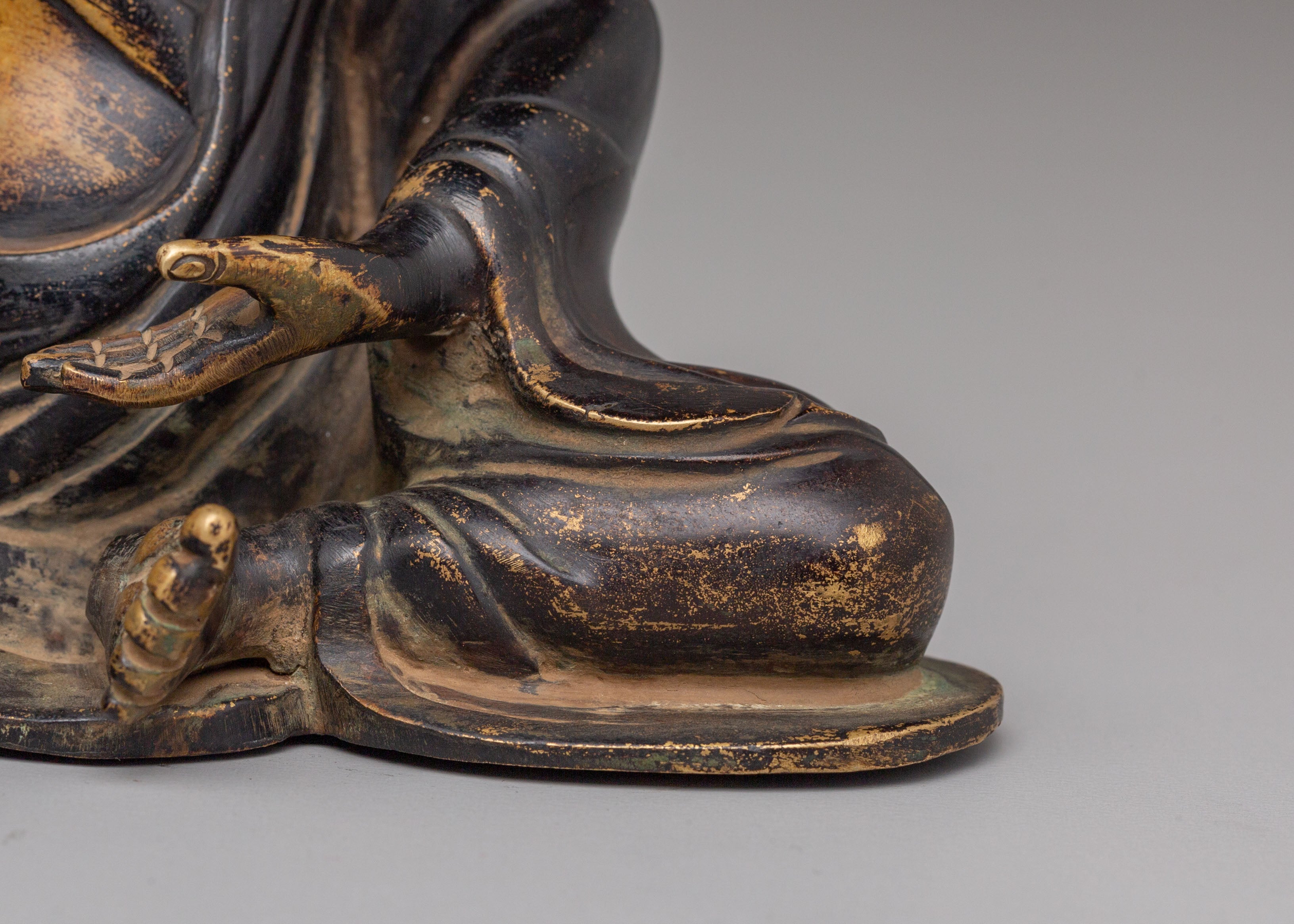 Buddhist Milarepa Yogi Statue | Handmade Copper Body Statue