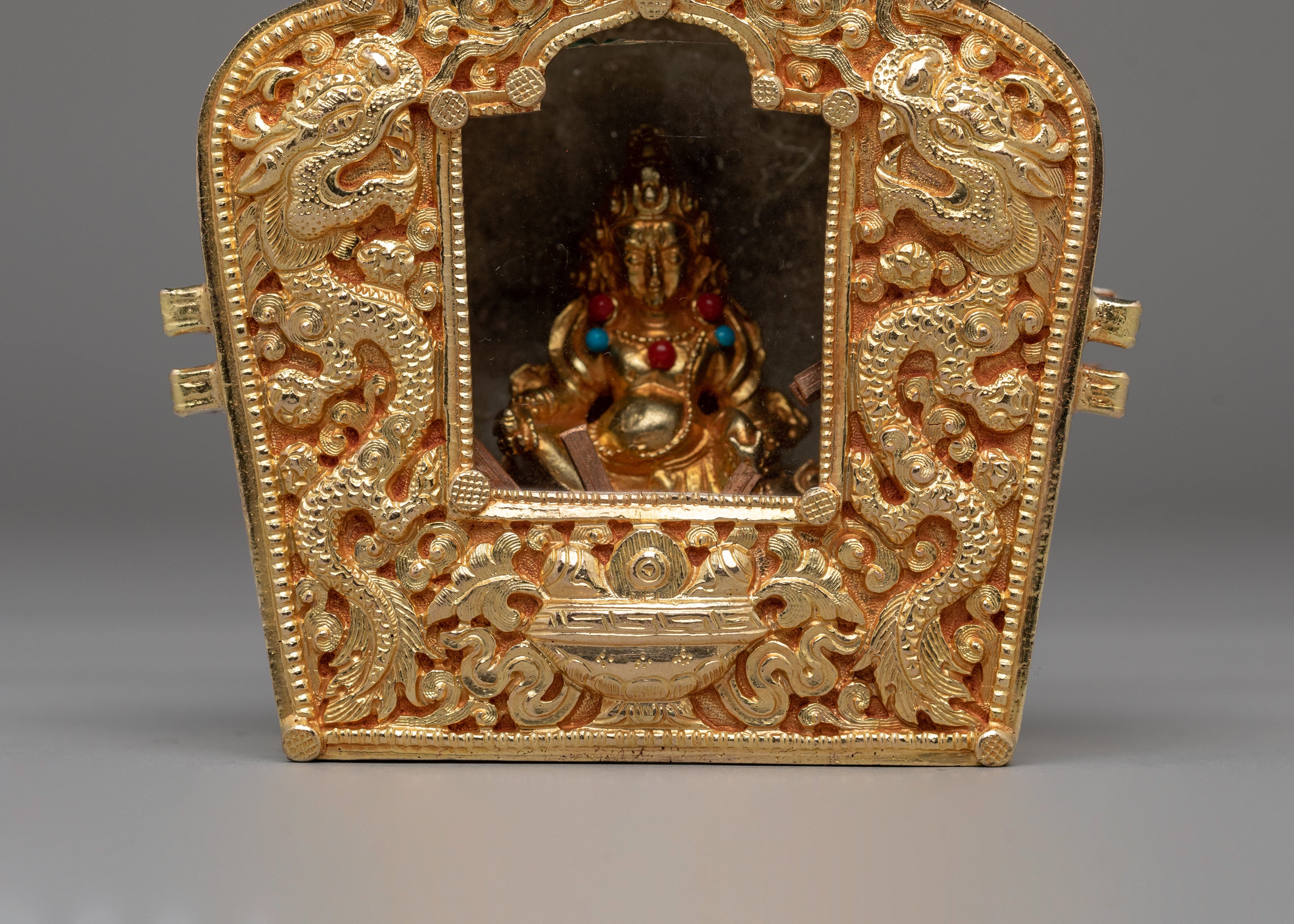 Sacred Altar Ghau Box | Tibetan Ritual Shrine