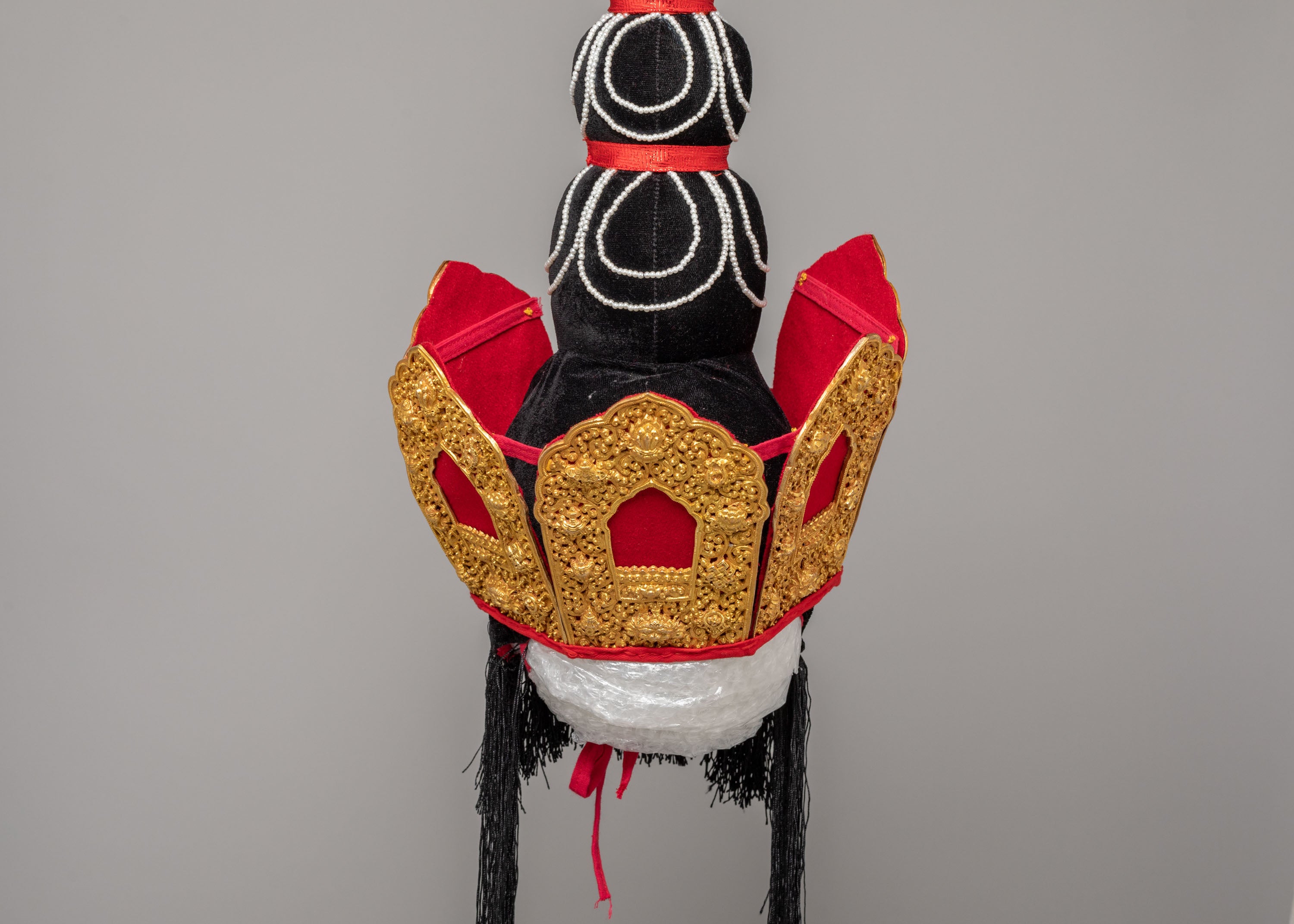 Sacred Buddhist Ceremonial Crown | Ritual Headwear for Meditation Devotion
