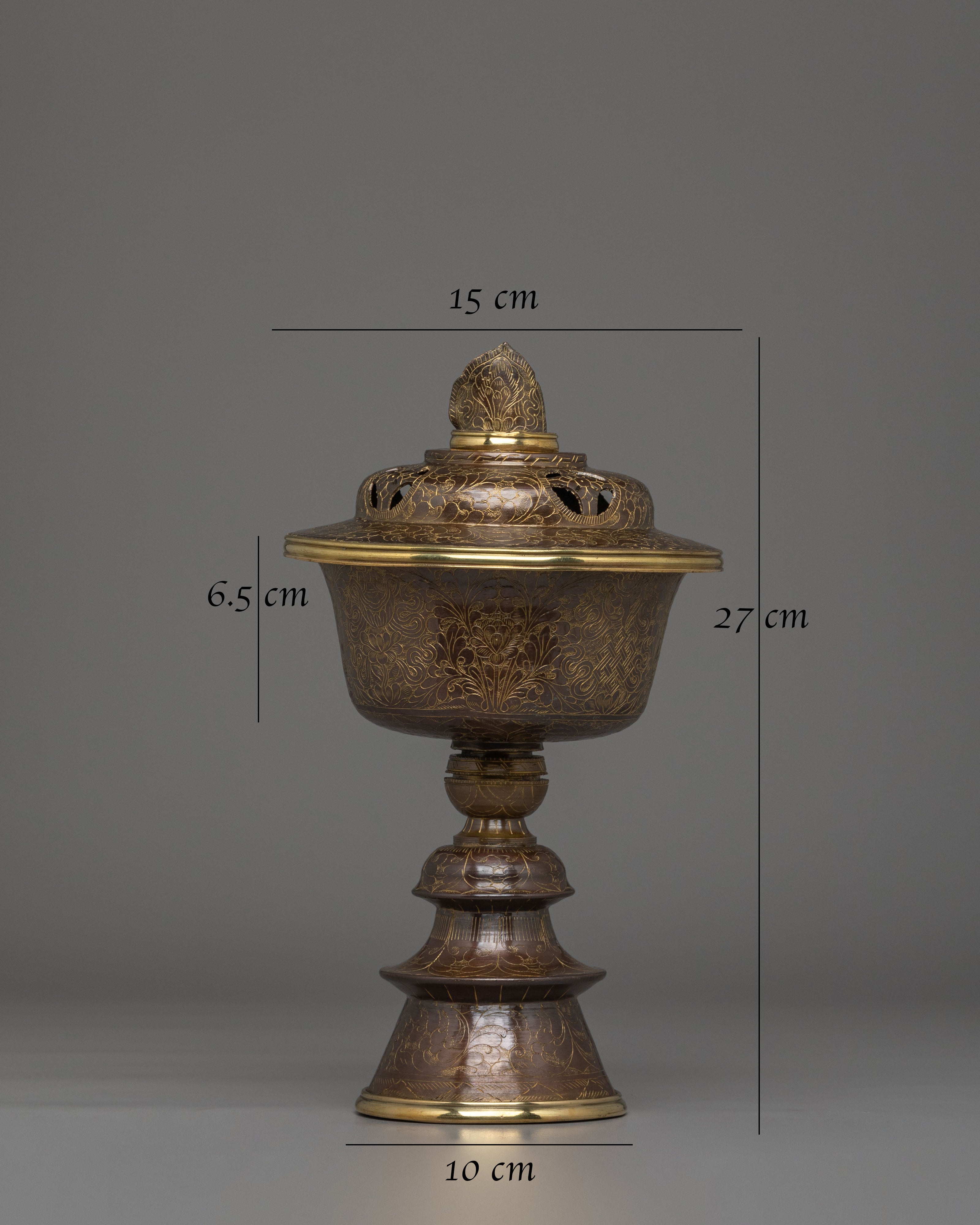 Traditional Butter Lamp for Ritual Purposes | Ritual Offering Lamp