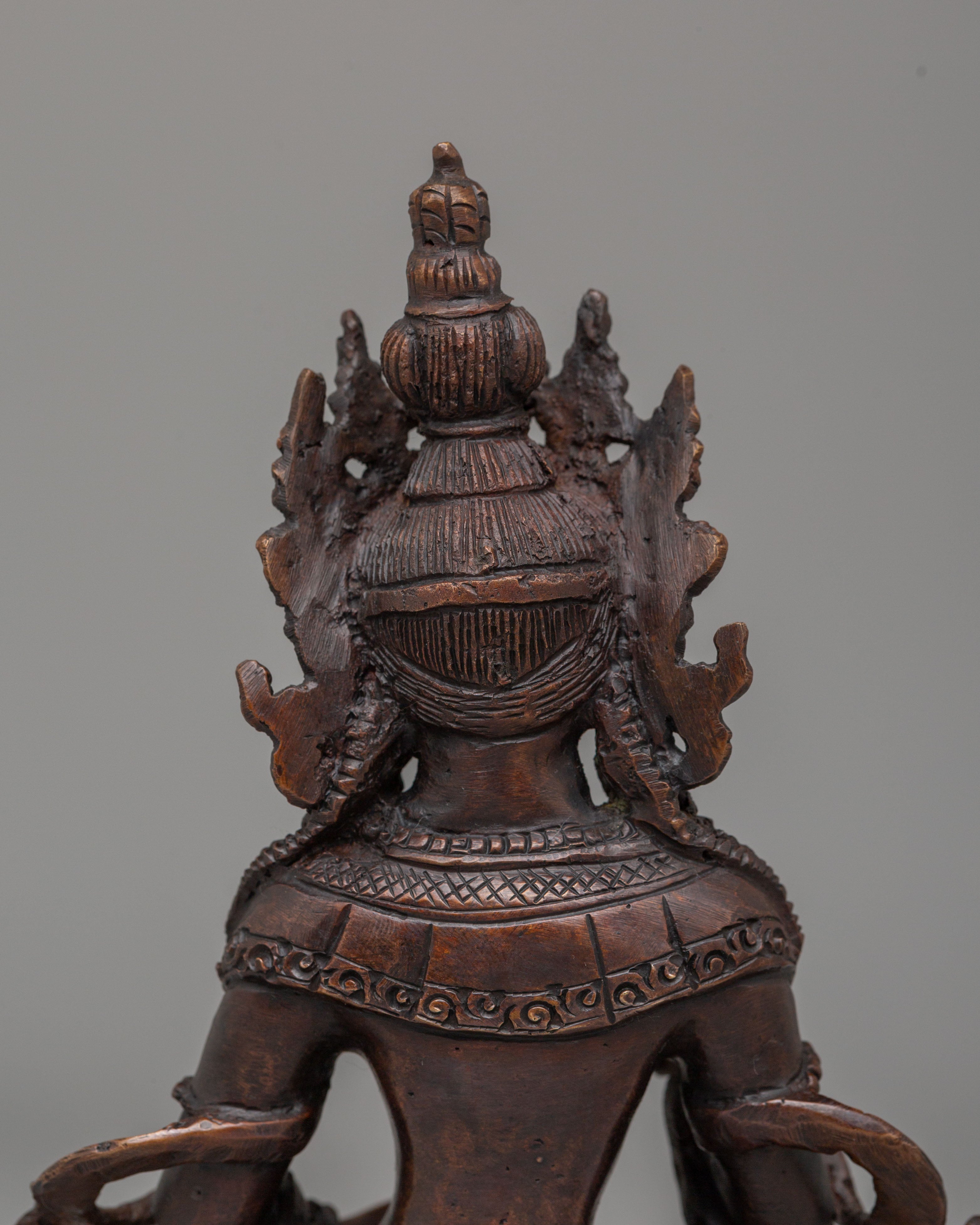 Spiritual Vajrasattva Deity Statue | Tibetan Buddhist Sculpture