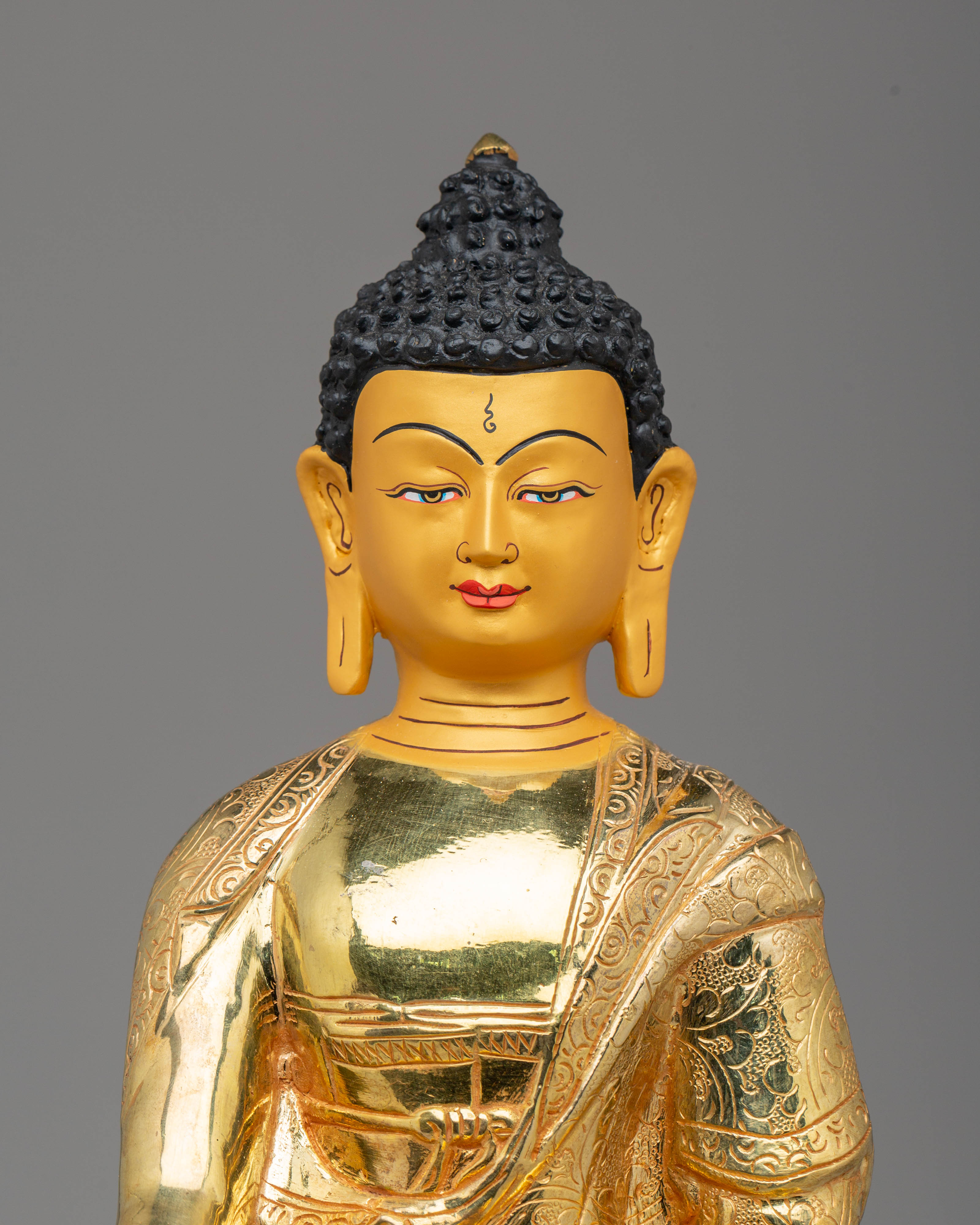 Handmade Golden Shakyamuni Buddha Statue