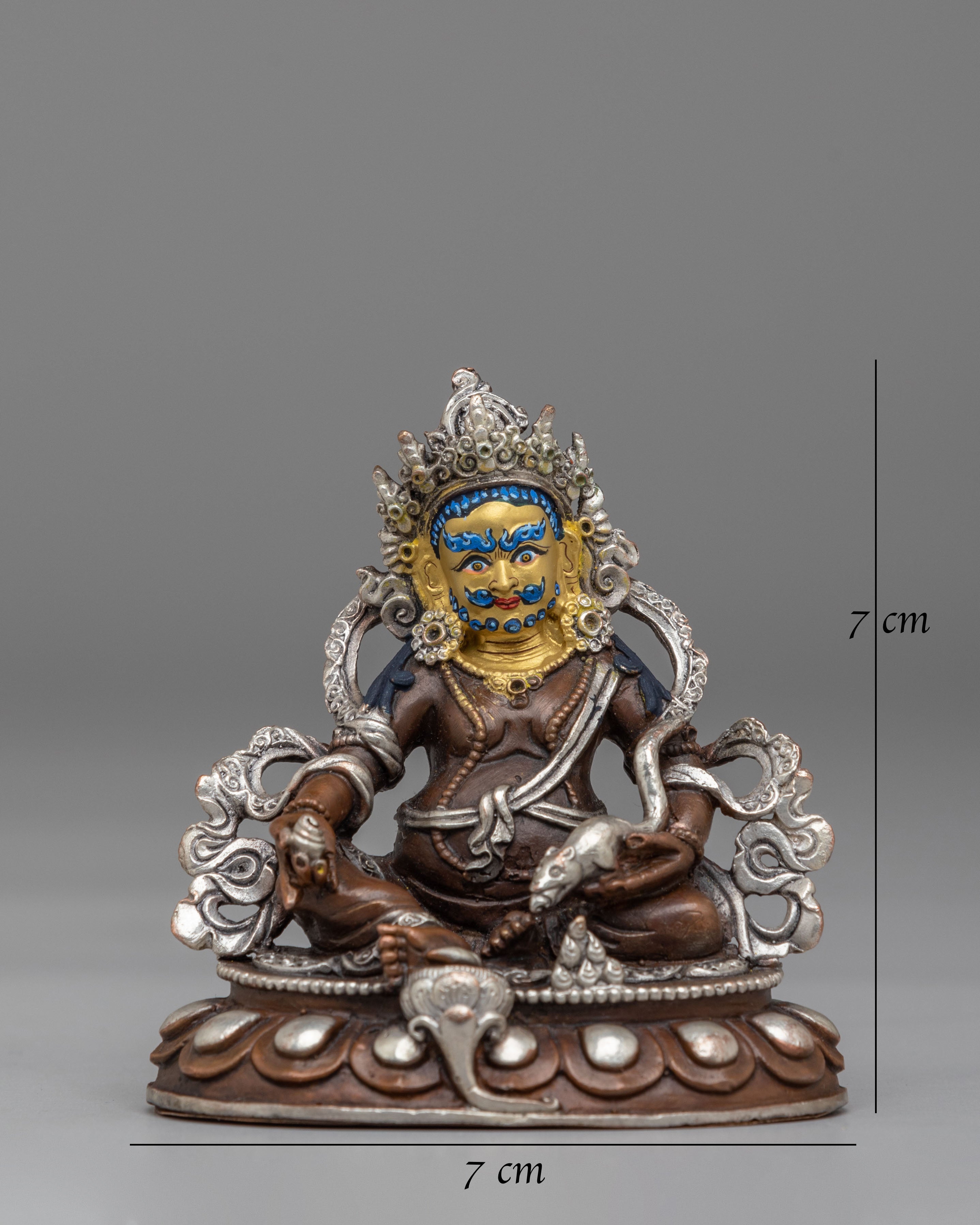 Spiritual Dzambhala Wealth Deity Statue | Buddhist Figurine