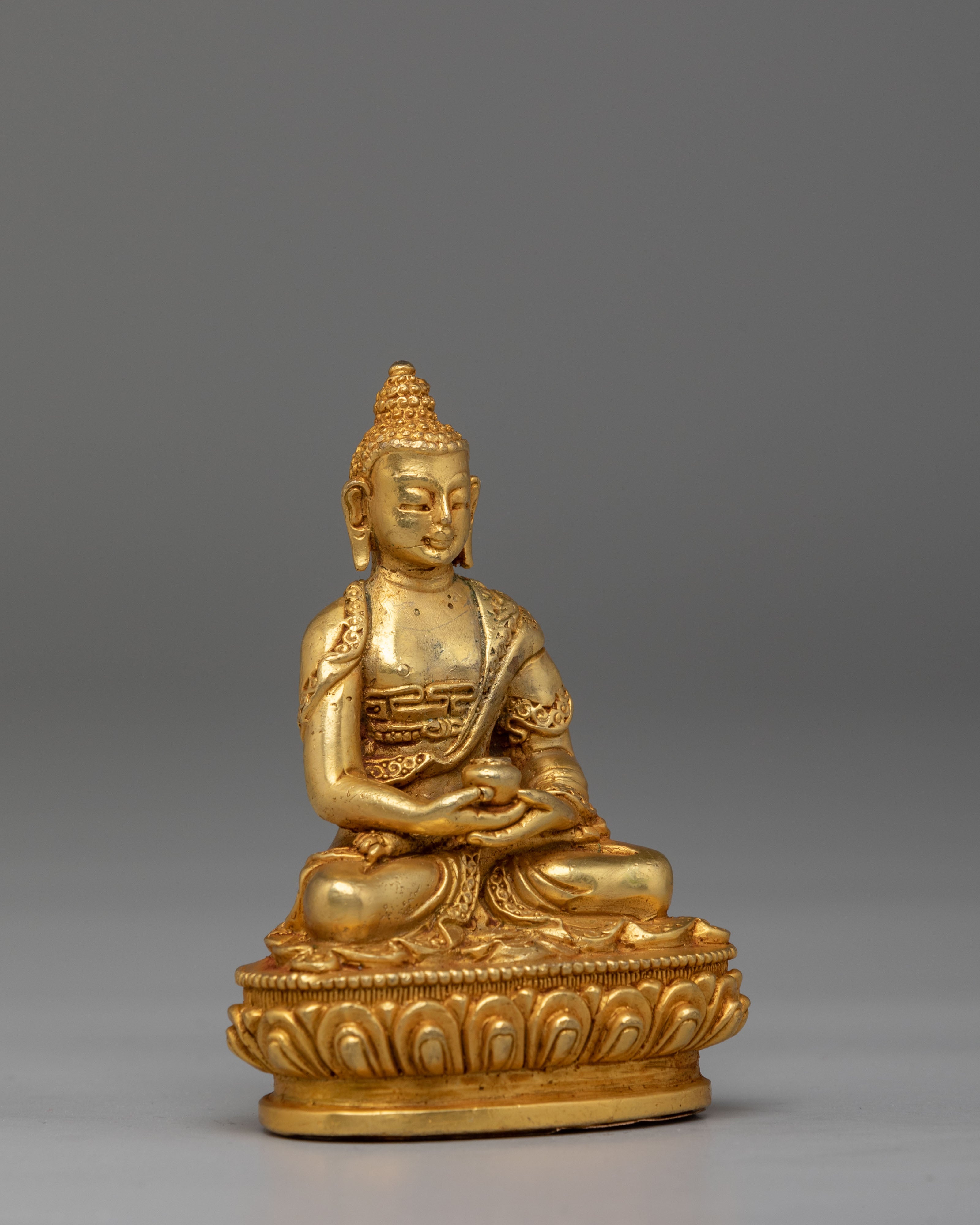 Handcrafted Two Buddha Set | Shakyamuni & Amitabha Buddha Figurines
