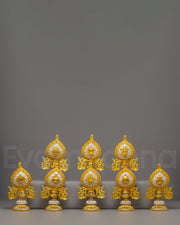 Tibetan Altar Eight Auspicious Symbols