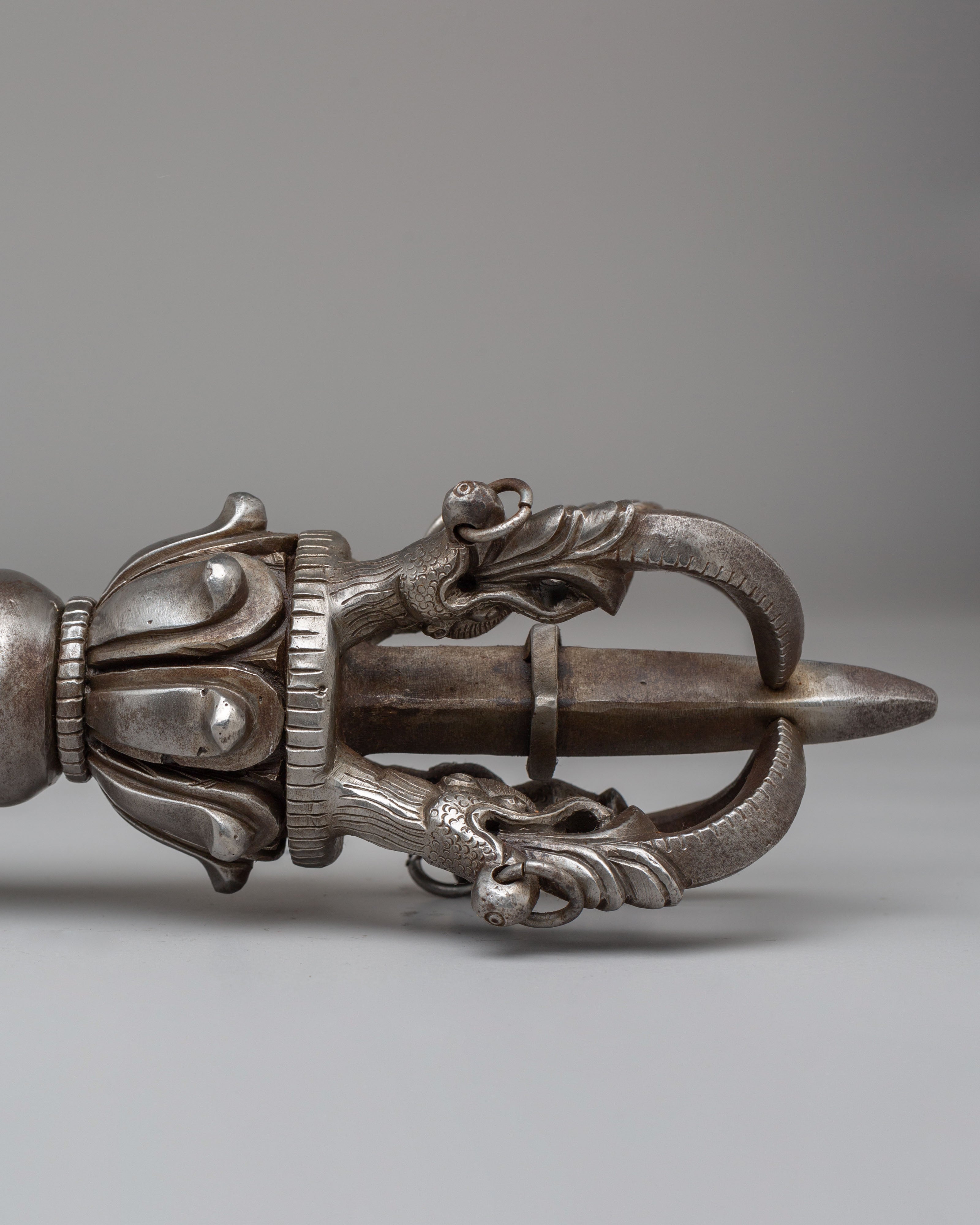 Scared Tibetan Dorje | Iron Ritual Vajra for Spiritual Protection