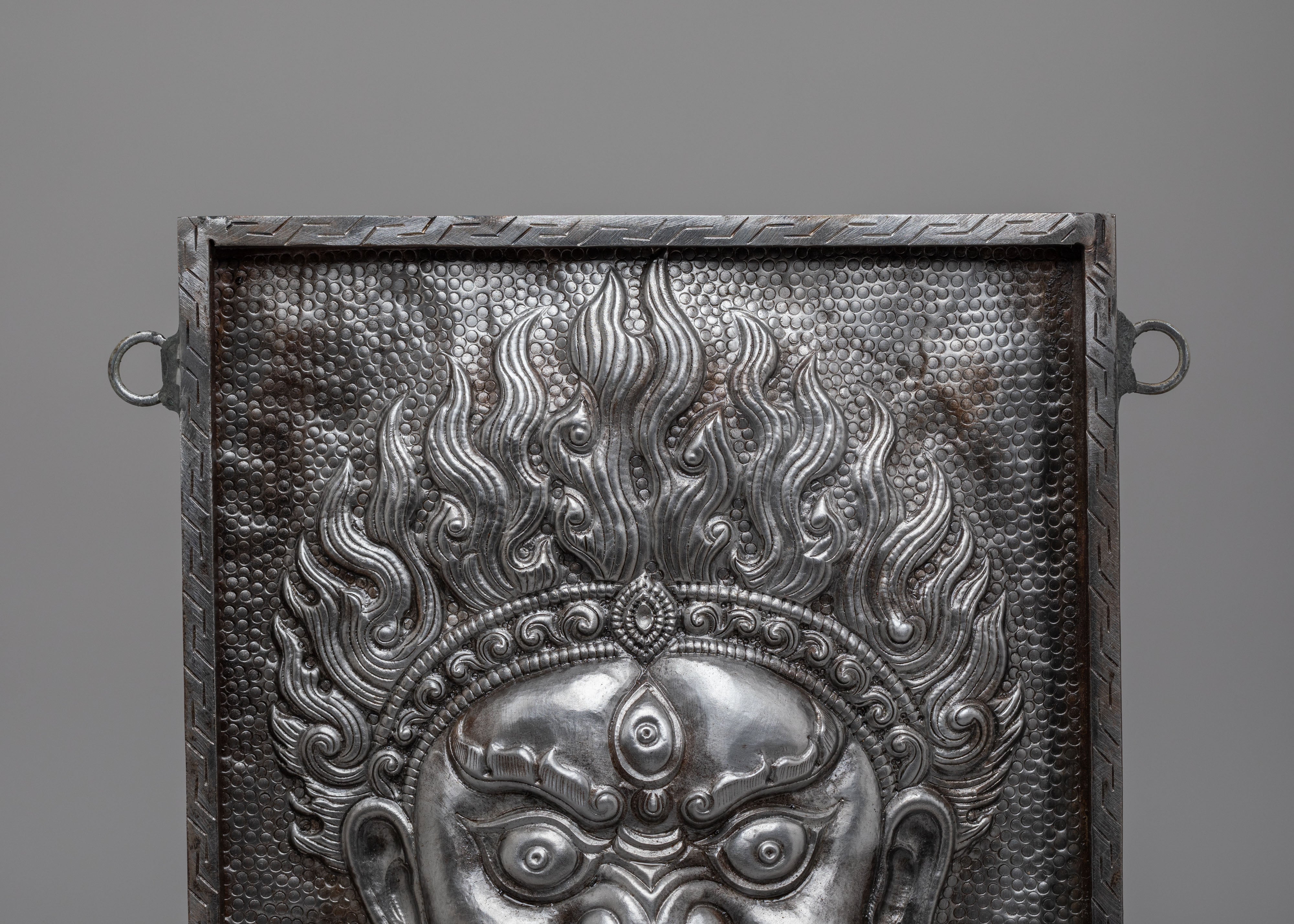 Sacred Himalayan Mahakala Wall Hanging | Buddhist Protector Deity
