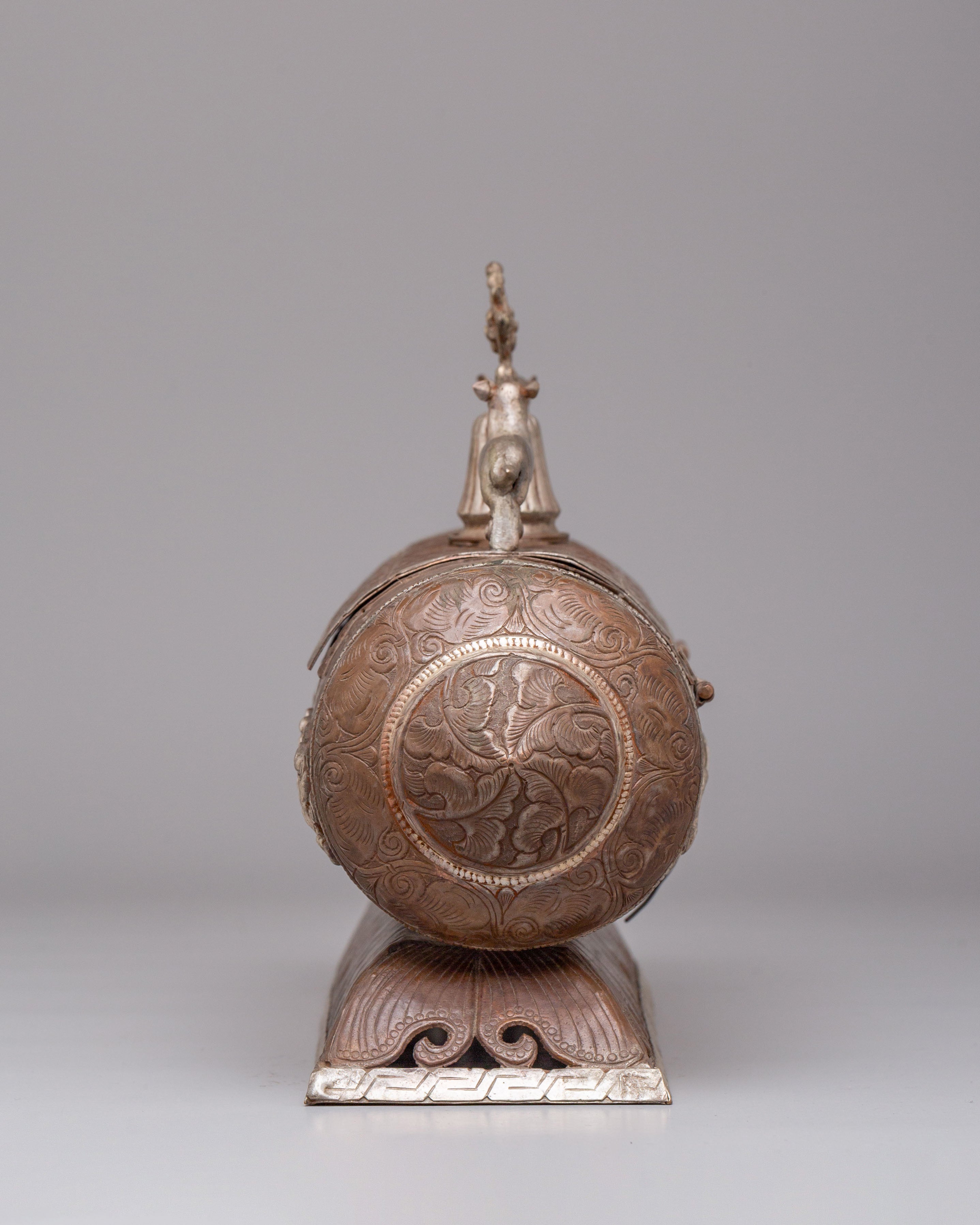 Dharma Wheel Incense Burner | Tibetan Handcrafted Art