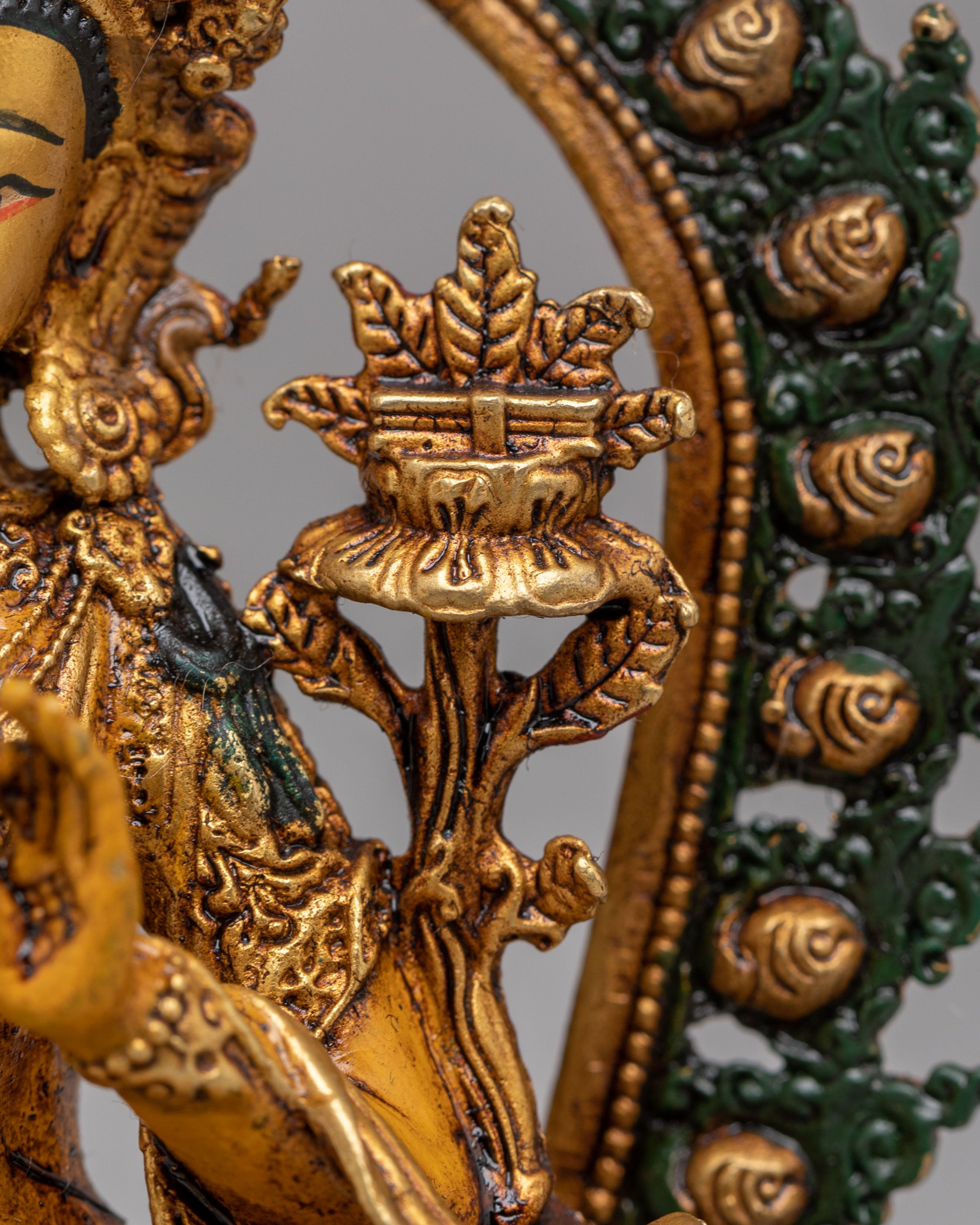 Ceremonial Manjushri Shrine Statue | Wisdom and Meditation Statue