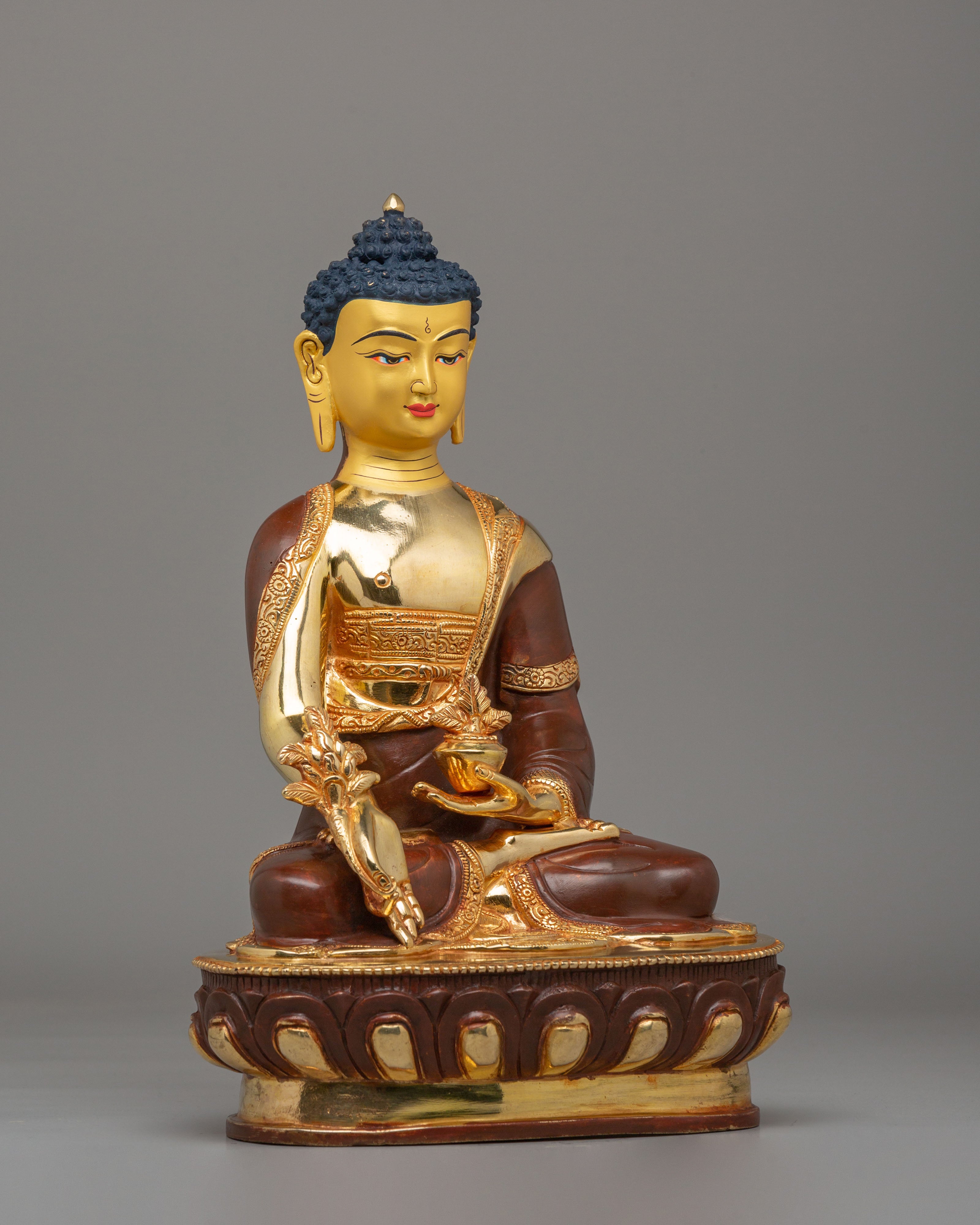 Bhaisajyaguru Healing Buddha Figurine | Tibetan Medicine Buddha Sculpture