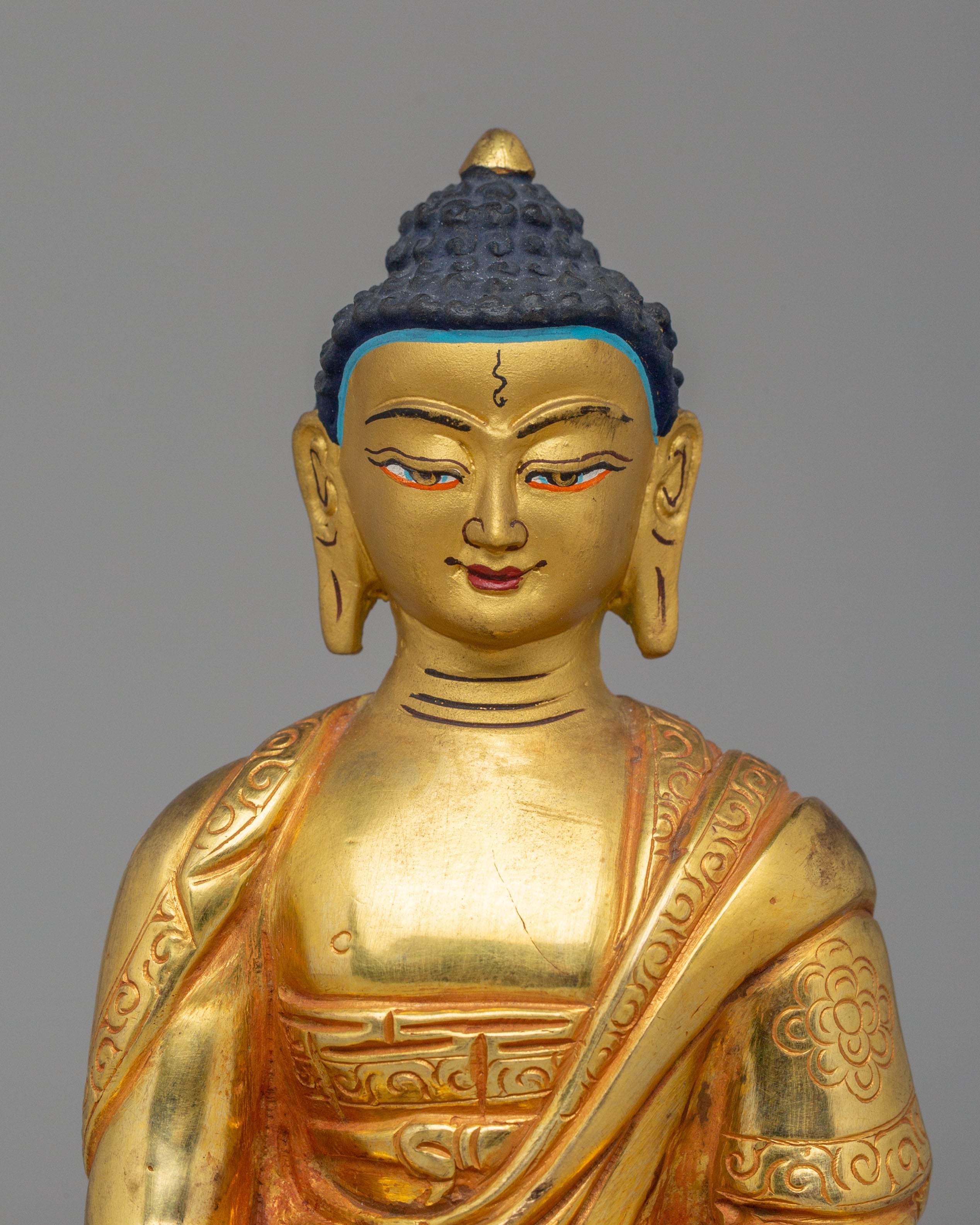 Amitabha Buddha Statue on Throne | Symbol of Infinite Light and Wisdom