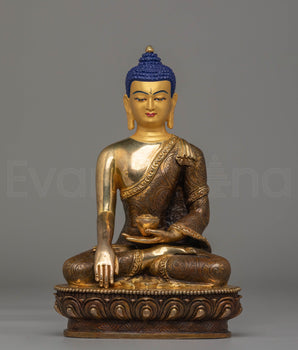Handcrafted Gautam Buddha Golden Statue