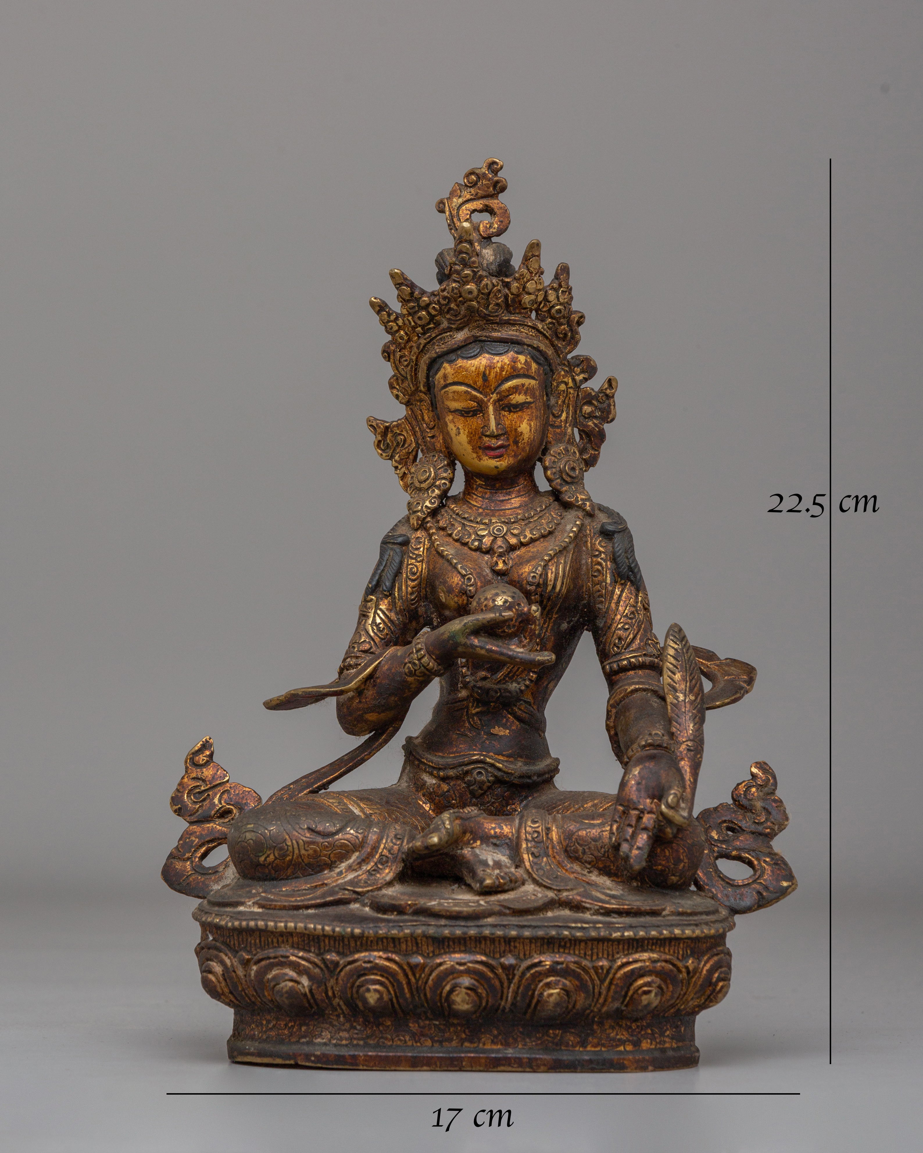 Vajrayana Ksitigarbha Protector Buddha Statue | Guardian of the Earth