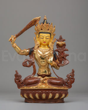 Handcrafted Manjushri Statue