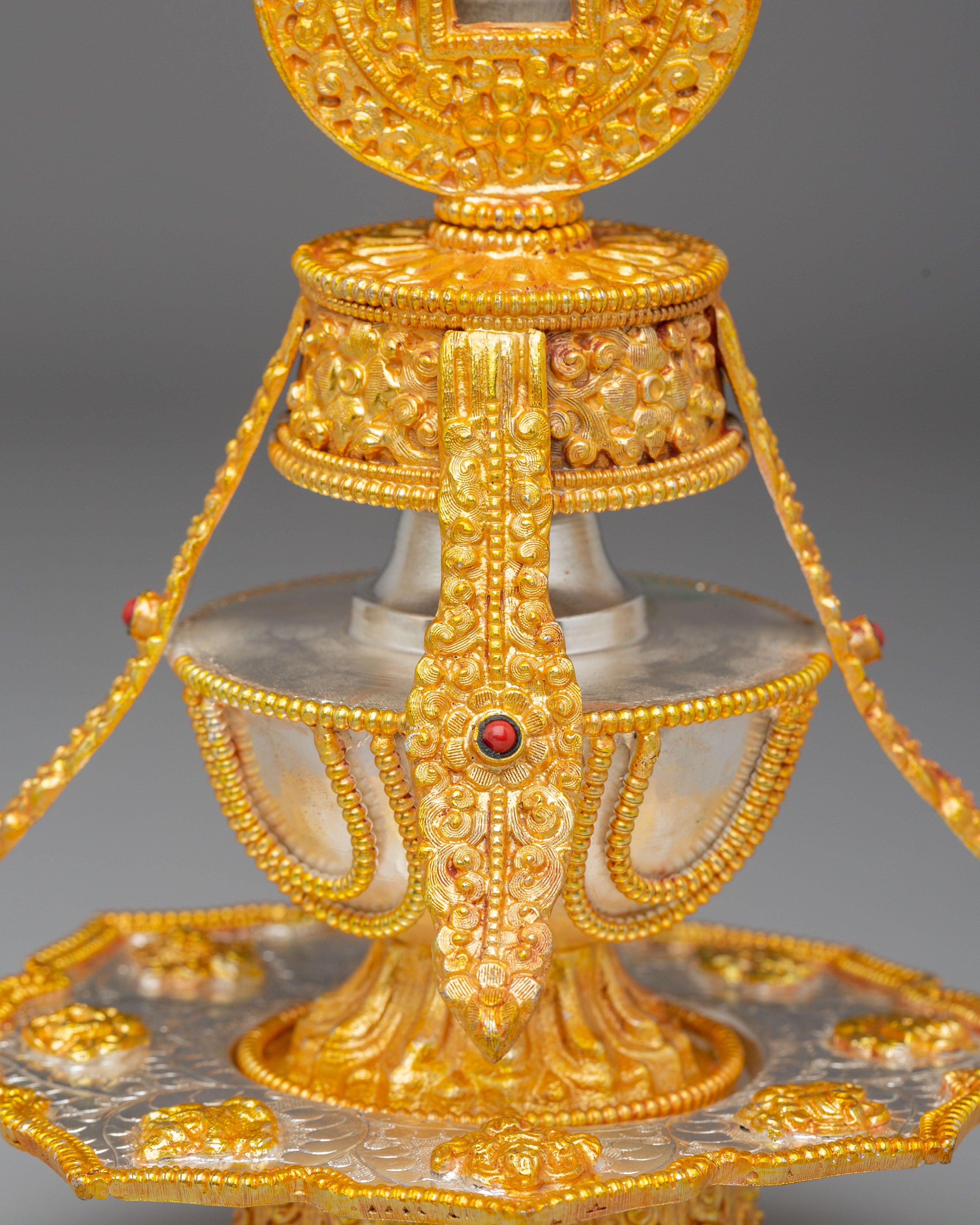 Handcrafted Tibetan Long Life Vase | Spiritual Copper Art