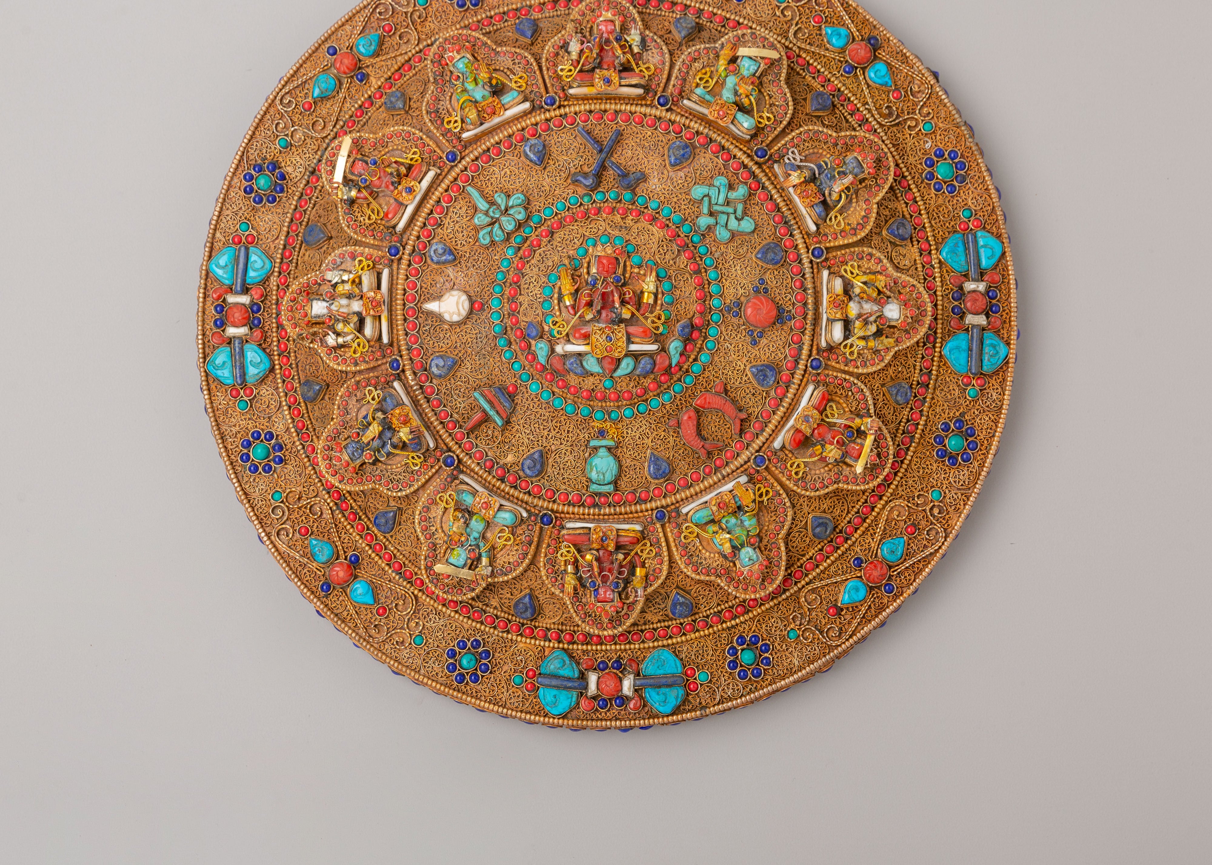 Chenrezig Mandala Wall Hanging | Sacred Buddhist Wall Decor