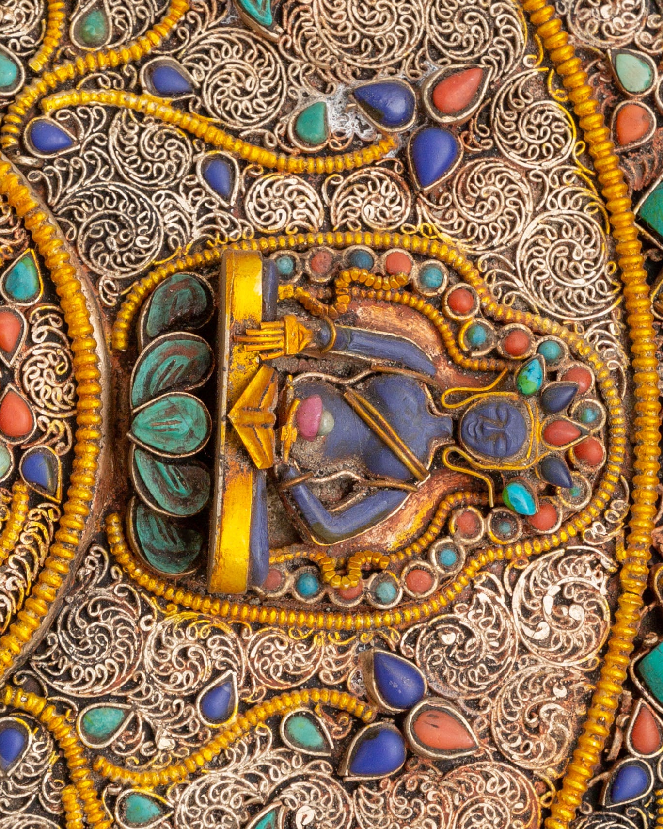 Handmade Dhyani Buddha Mandala Wall Hanging | Symbol of Enlightenment