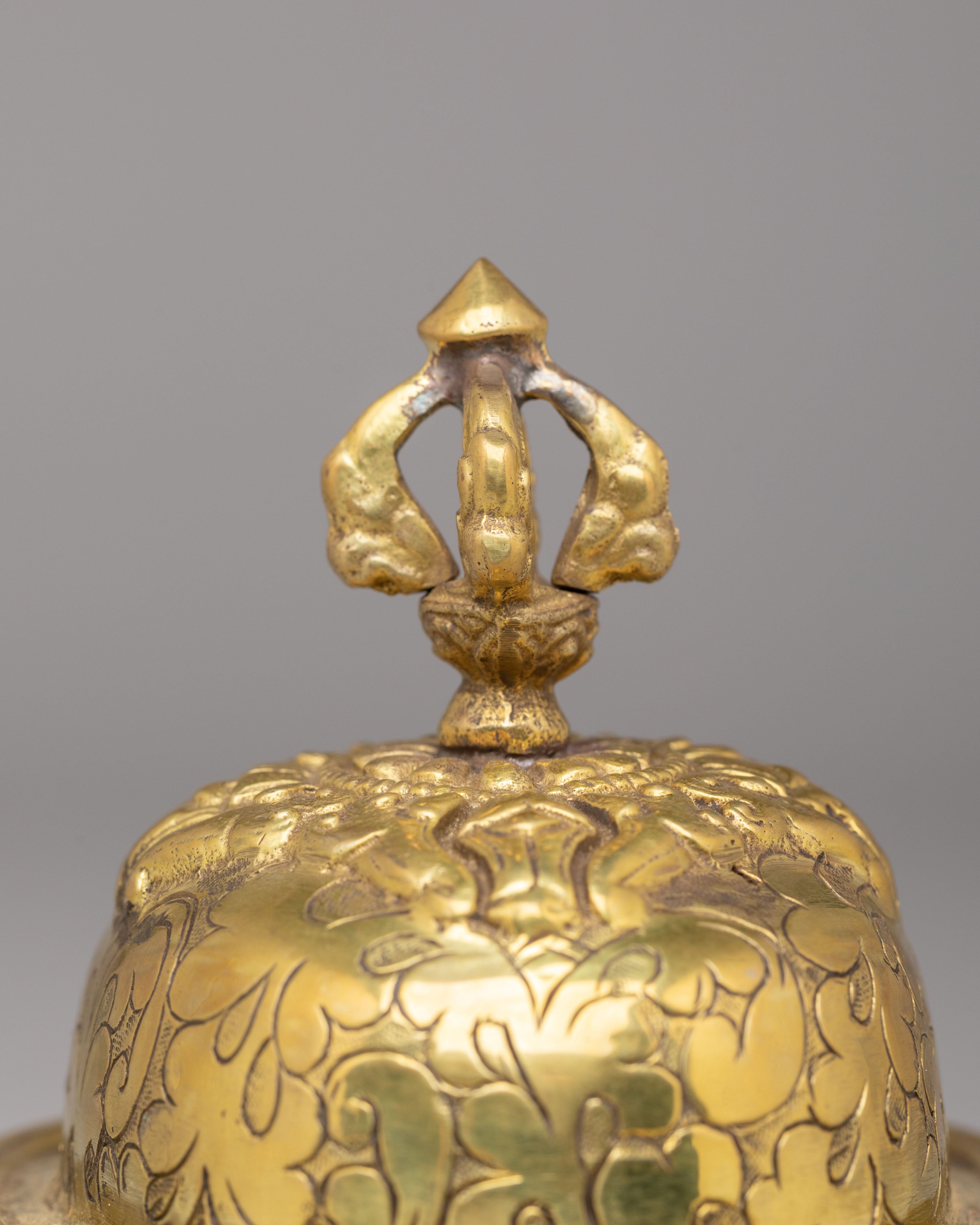 Buddhist Skull Cup Offering | Brass Kapala Ritual Vessel | Sacred Altar Decor