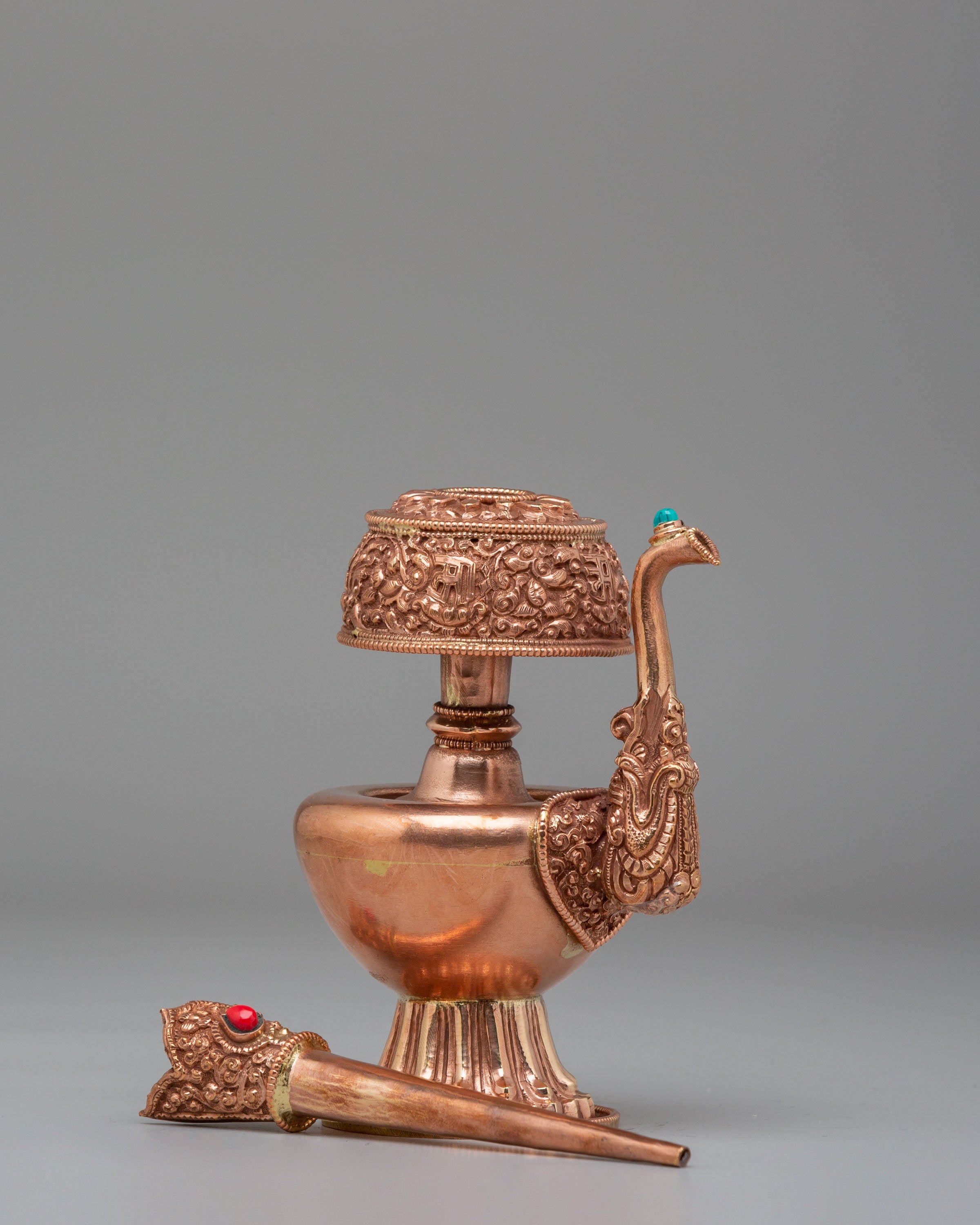 Traditional Bhumba Ritual Vessel | Sacred Copper Bhumba for Puja