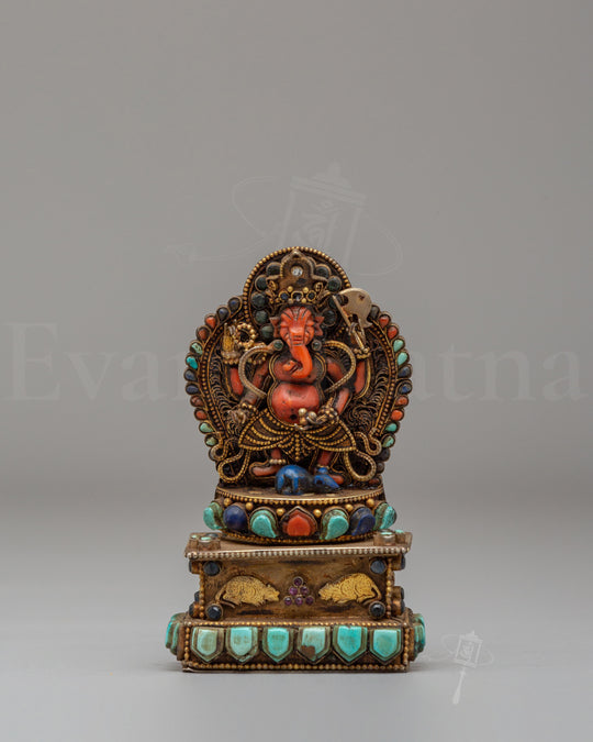 Traditional Ganesh Ghau Locket | Spiritual Jewelry