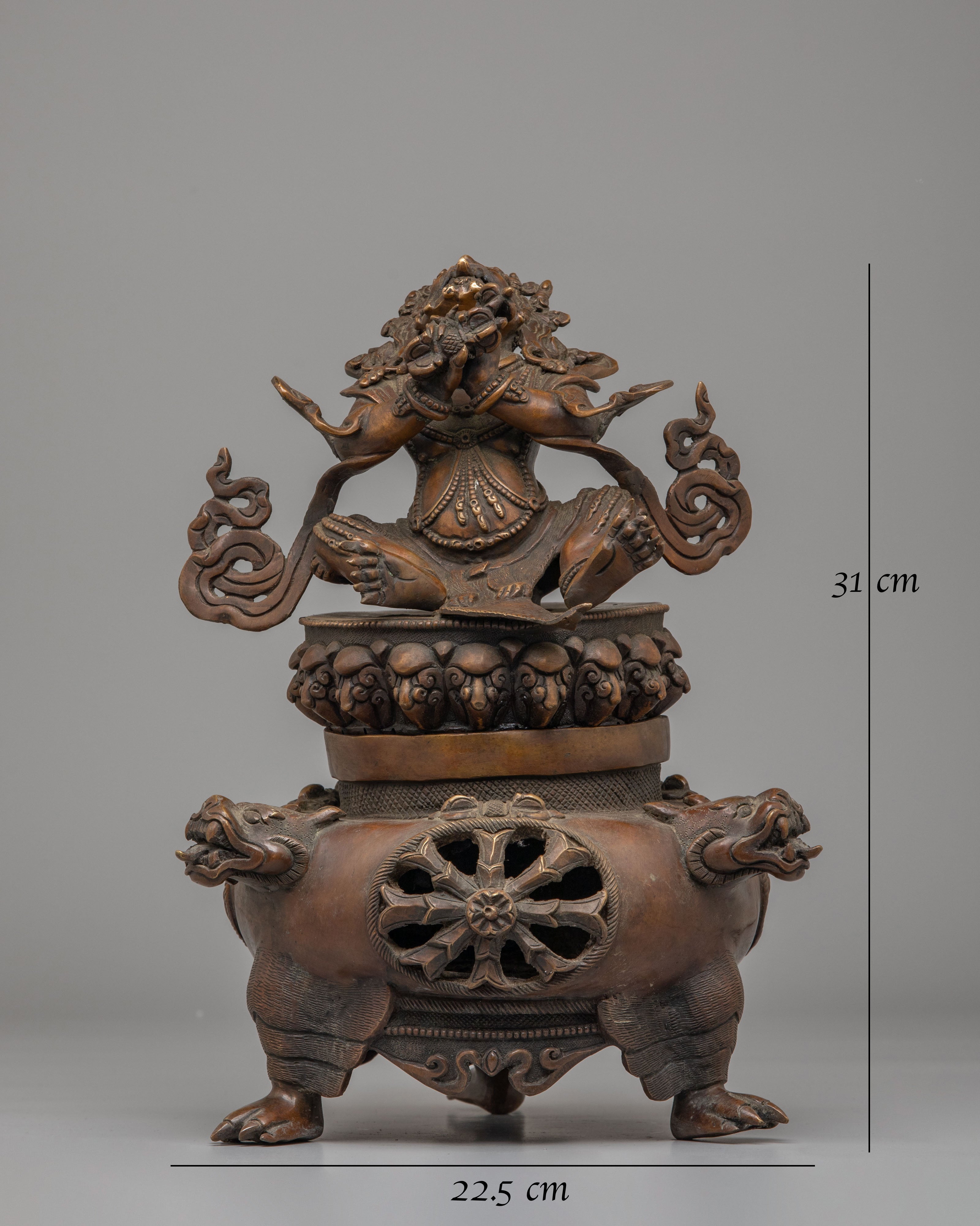 Tibetan Vajradhaka Sculpture for Purification | Buddhist Altar Decor for Ritual Practice