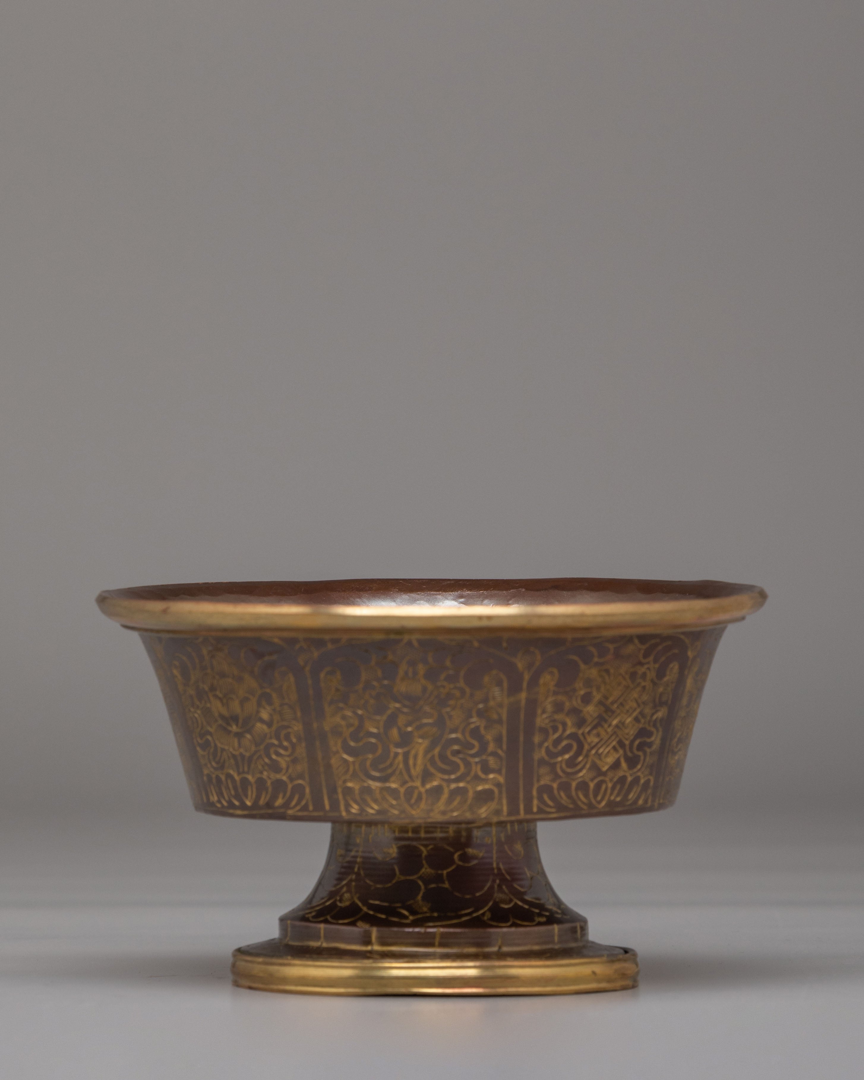 Handcrafted Dzambhala Offering Bowl | Buddhist Wealth Ritual Vessel
