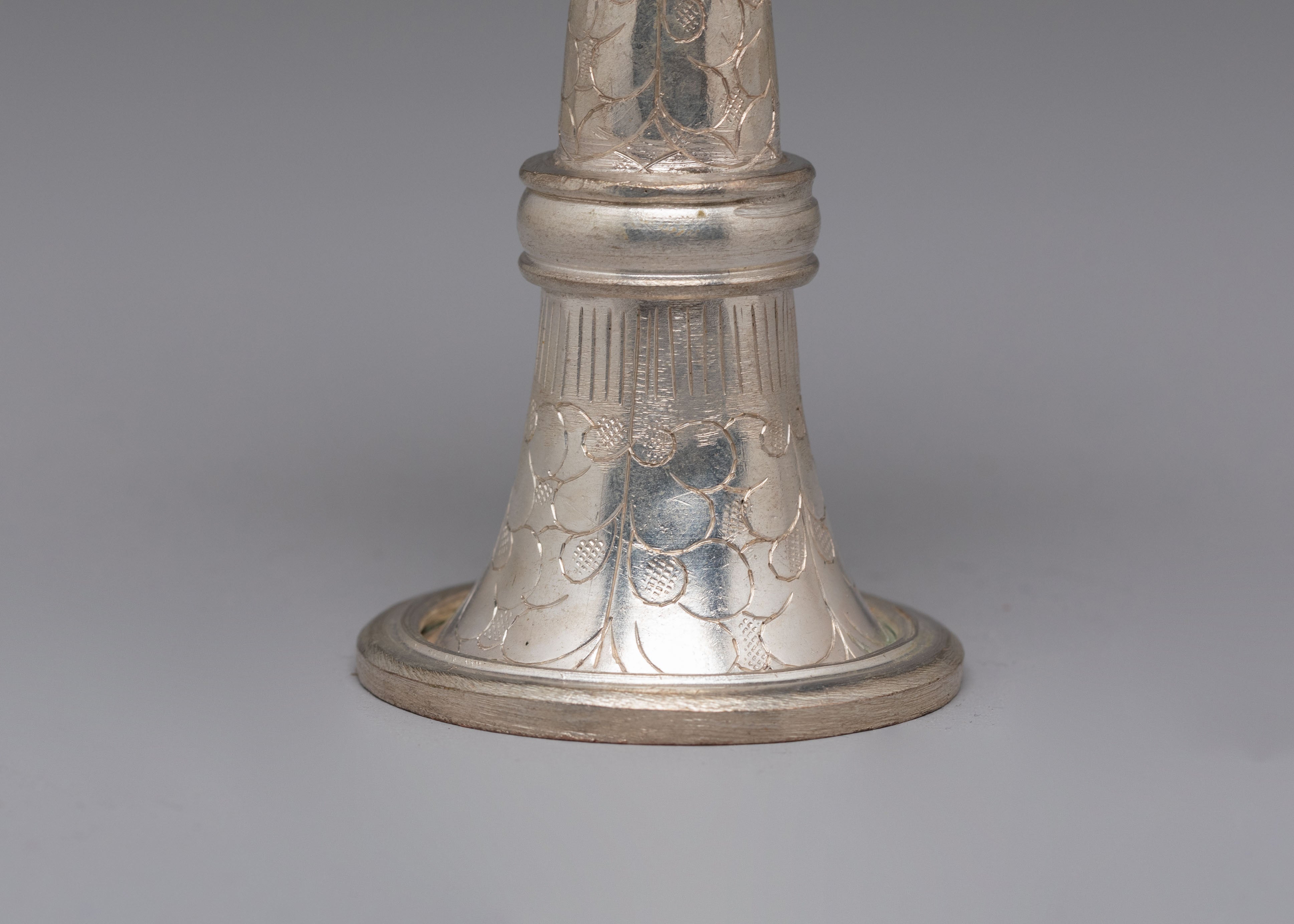 Silver Plated Serkyem Offering Set | Handcrafted Ritual Vessel for Meditation