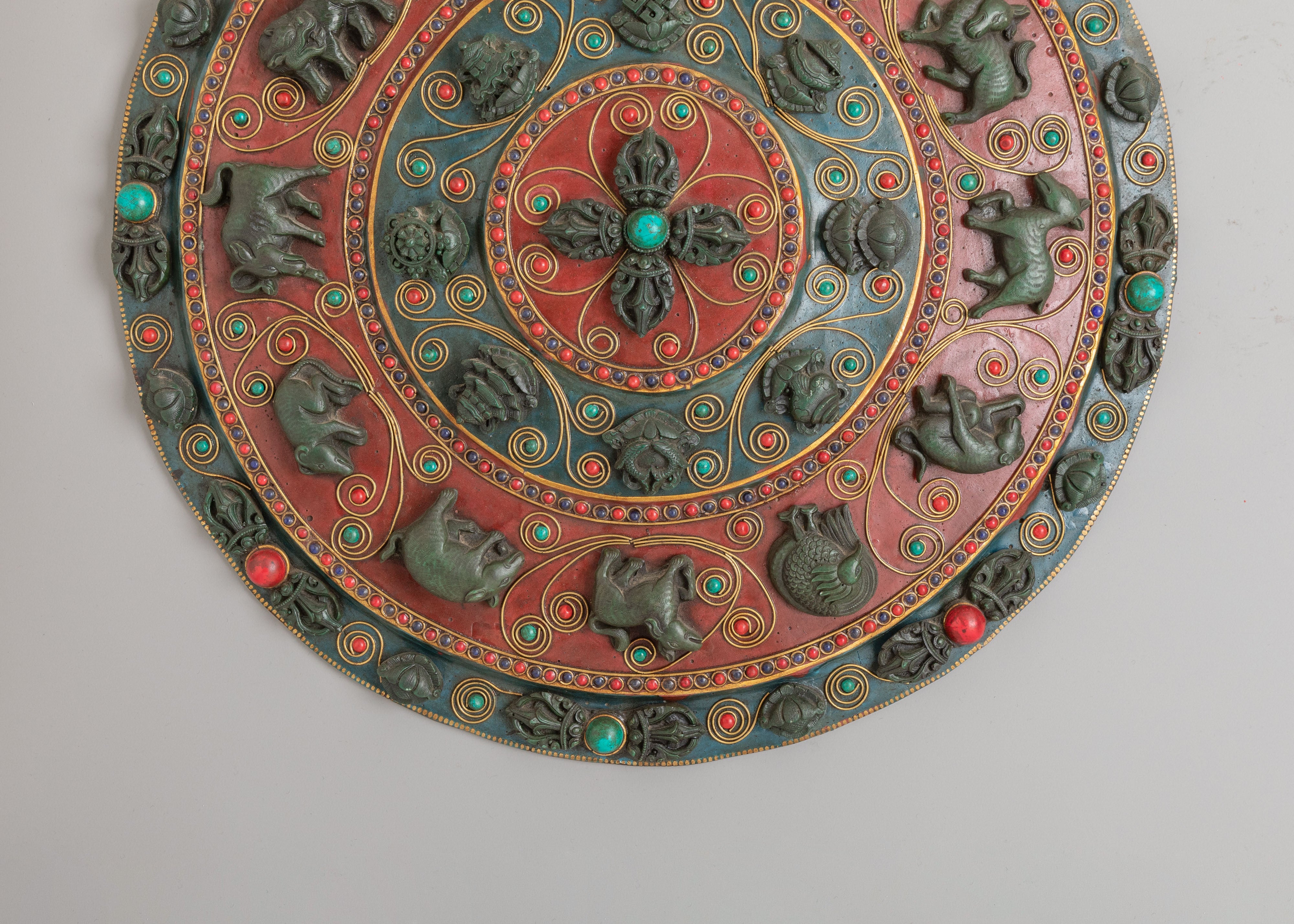 Decorative Tibetan Mandala Wall Decor | Handcrafted Spiritual Home Decor