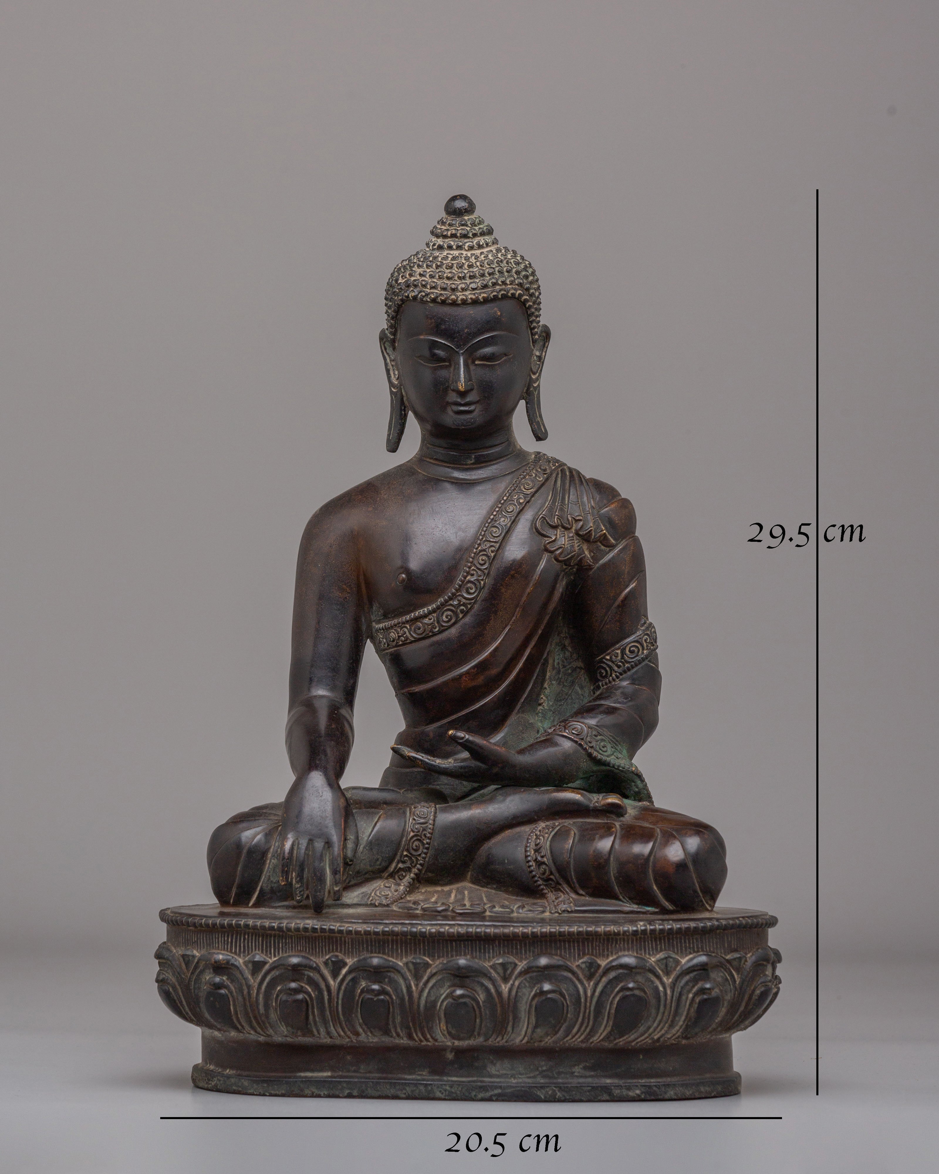 Sage Shakyamuni Buddha Sculpture | Copper Buddhist Sculpture