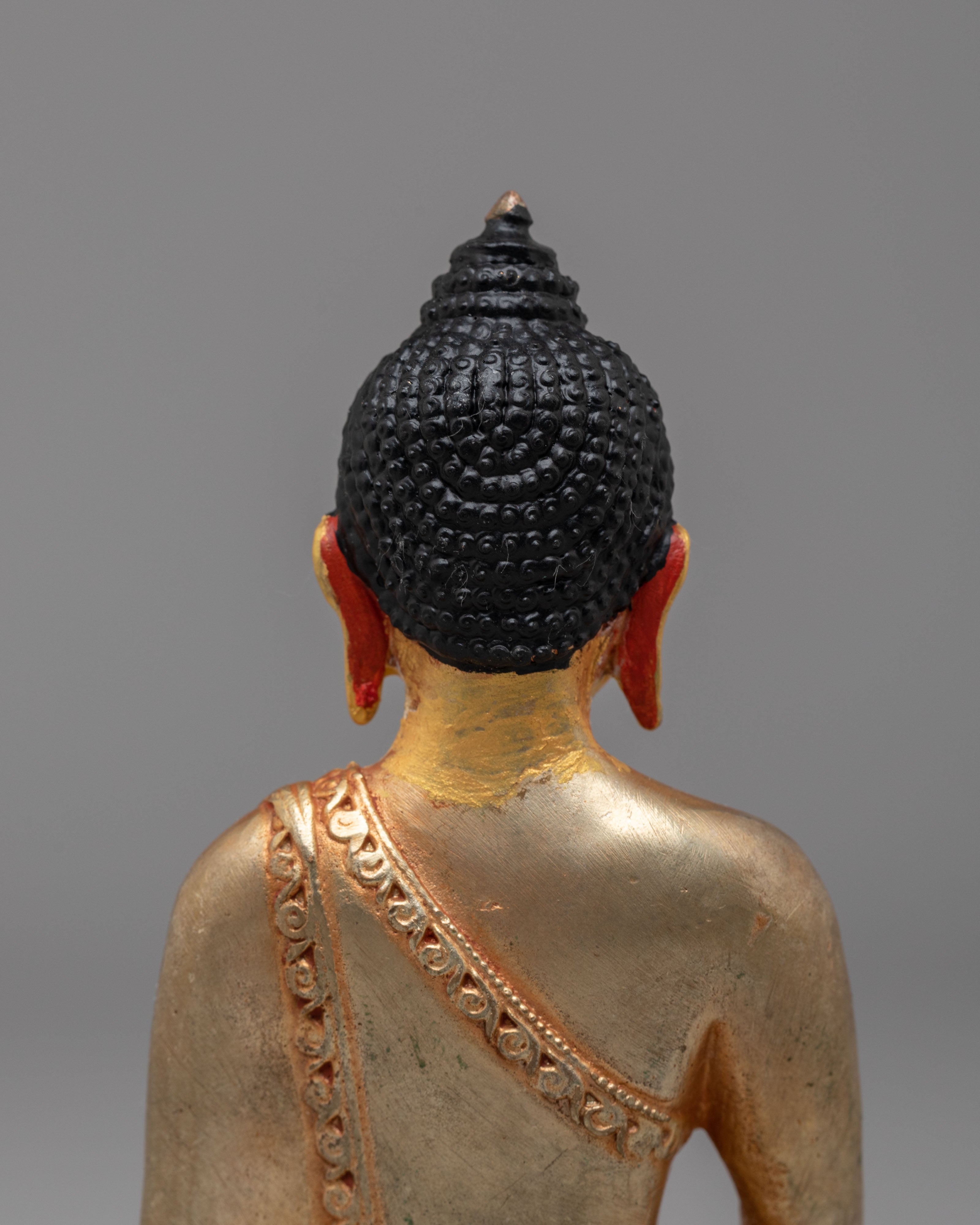 Handcrafted Shakyamuni Buddha Sculpture for Peace | Spiritual Decor