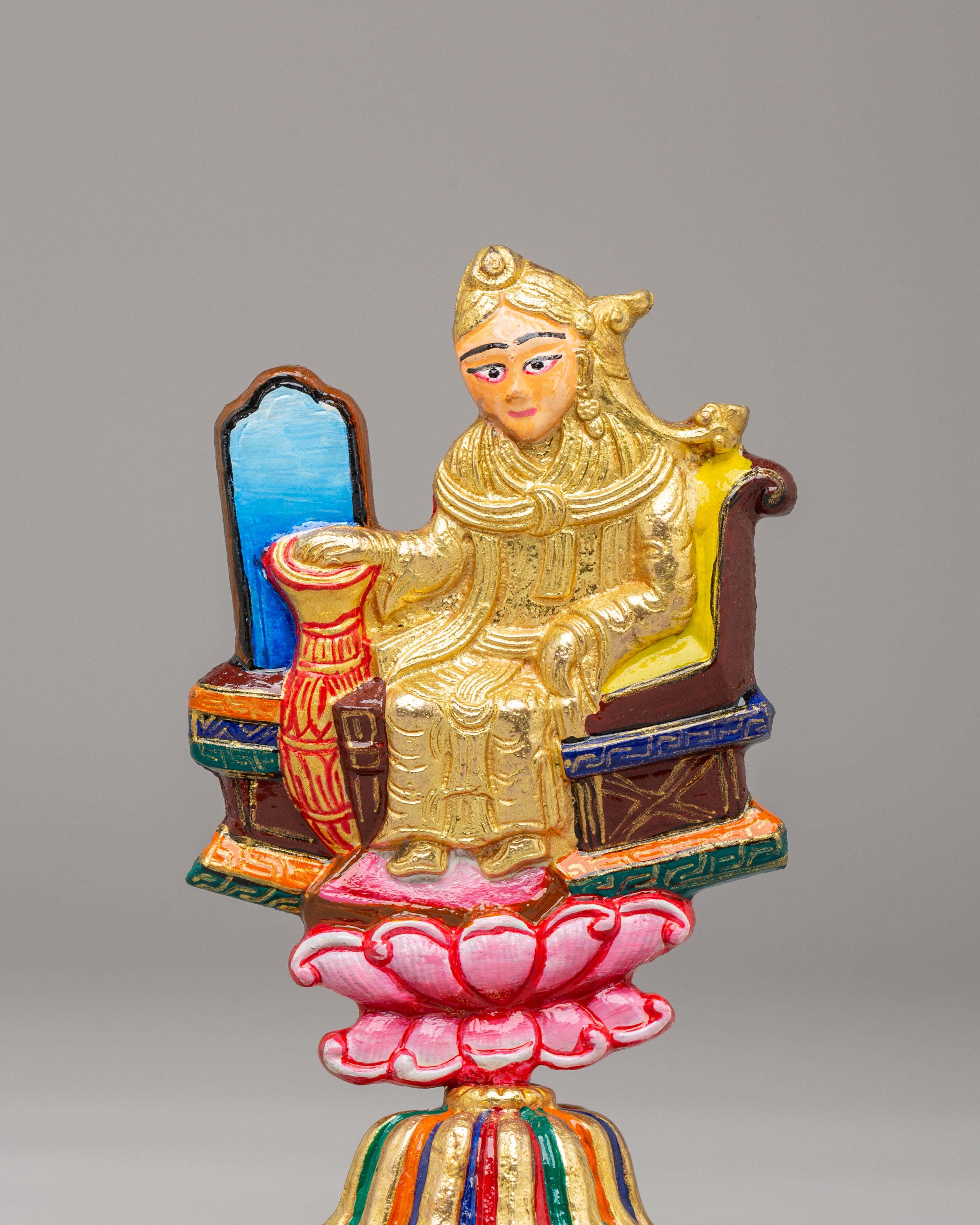 Tibetan Chakravartin Possessions Sculpture | Sacred Spiritual Decor