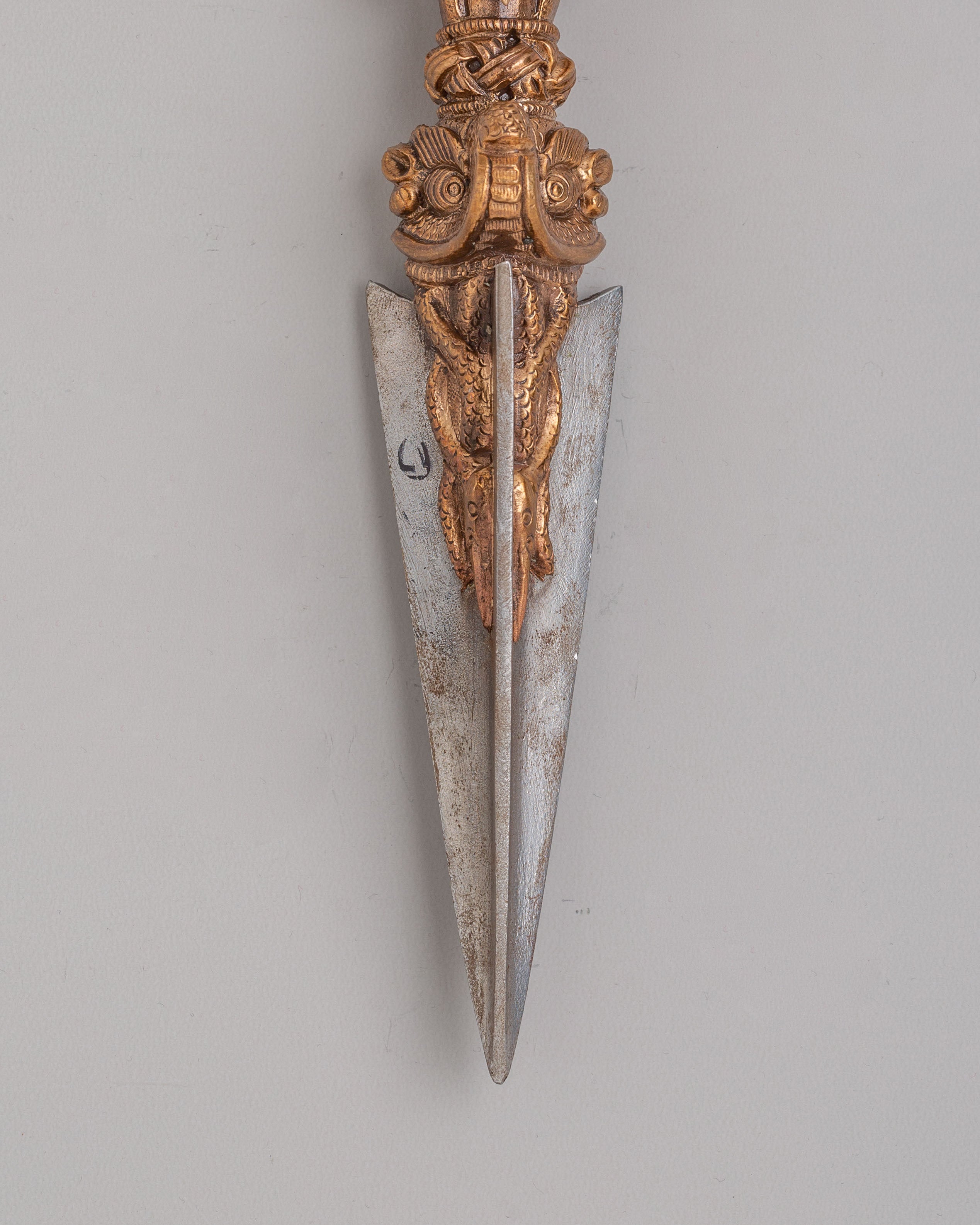 Himalayan Vajrakilaya Phurba Dagger | Iron Copper Vajrayana Ritual Tool