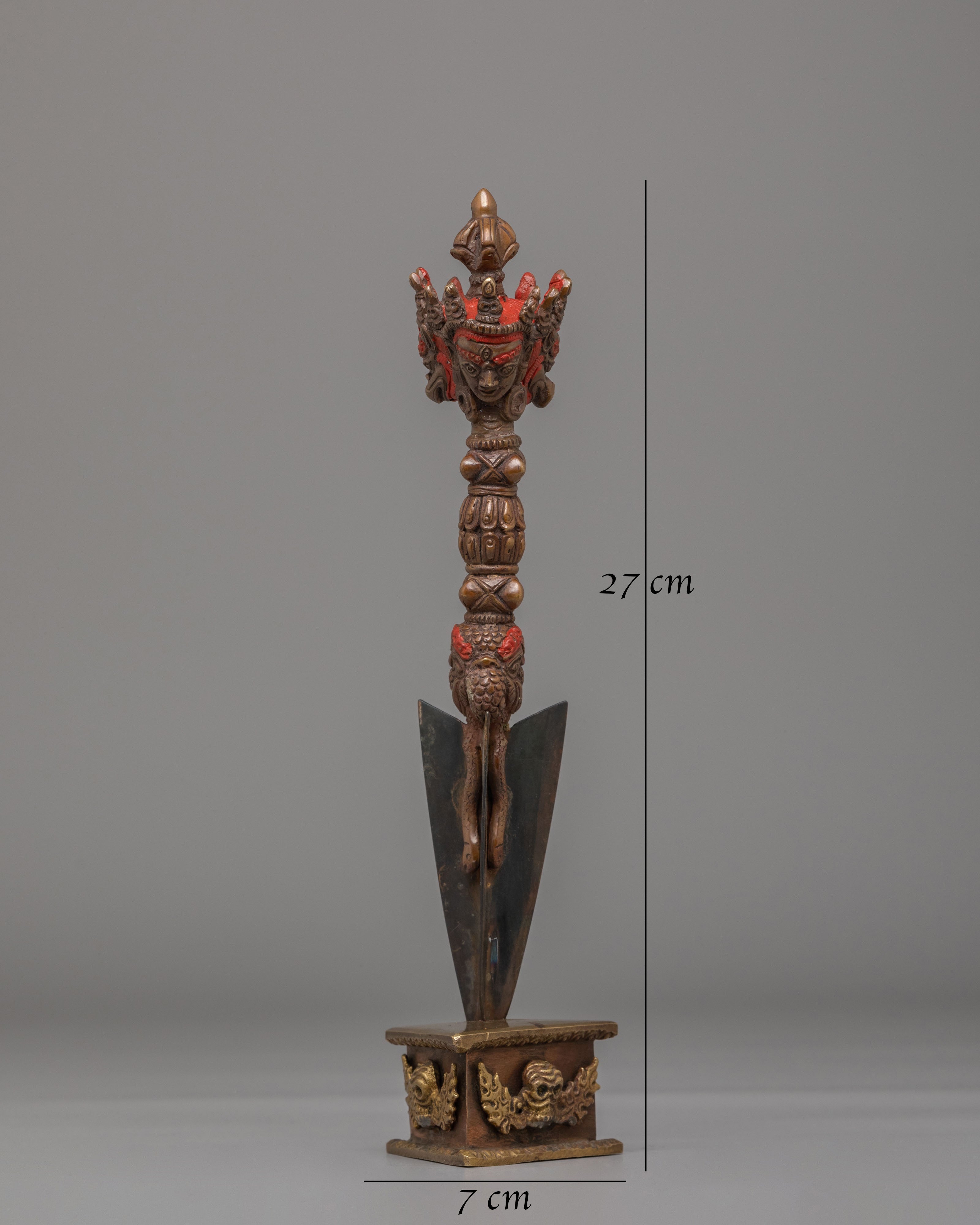 Handmade Spiritual Phurba Dagger | A Sacred Ritual Tool for Spiritual Practices