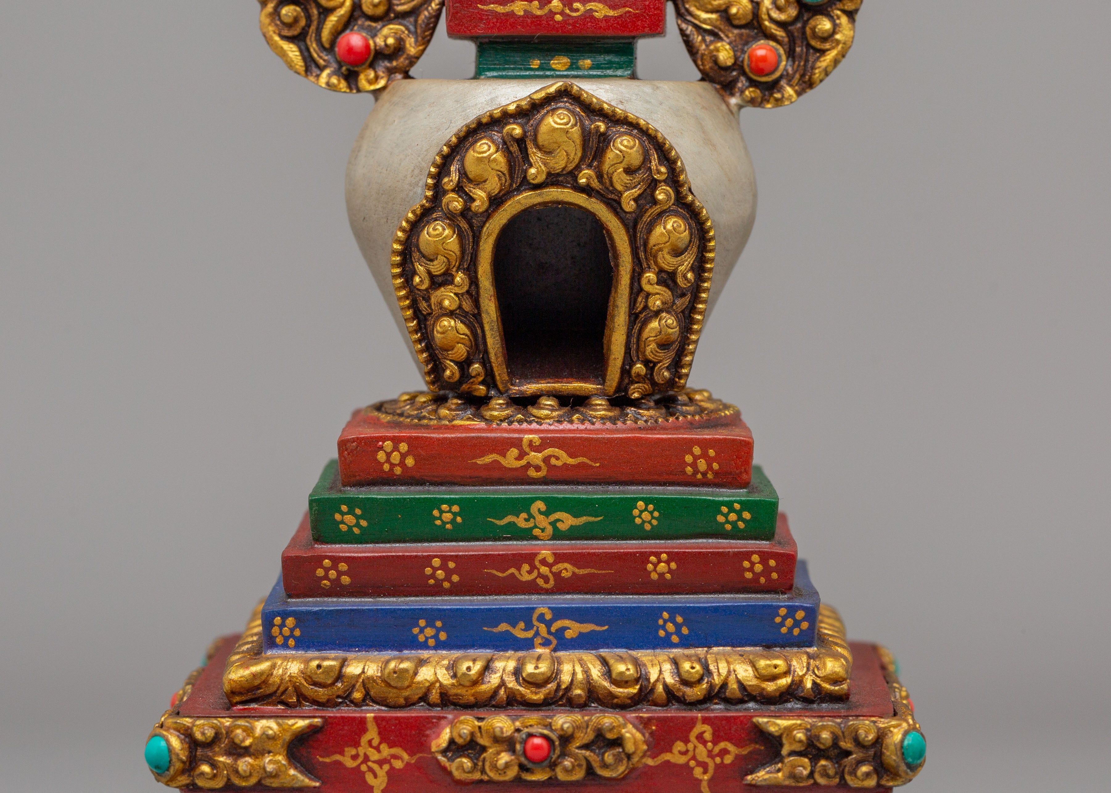 Spiritual Enlightenment Chorten | Handcrafted Tibetan Buddhist Stupa
