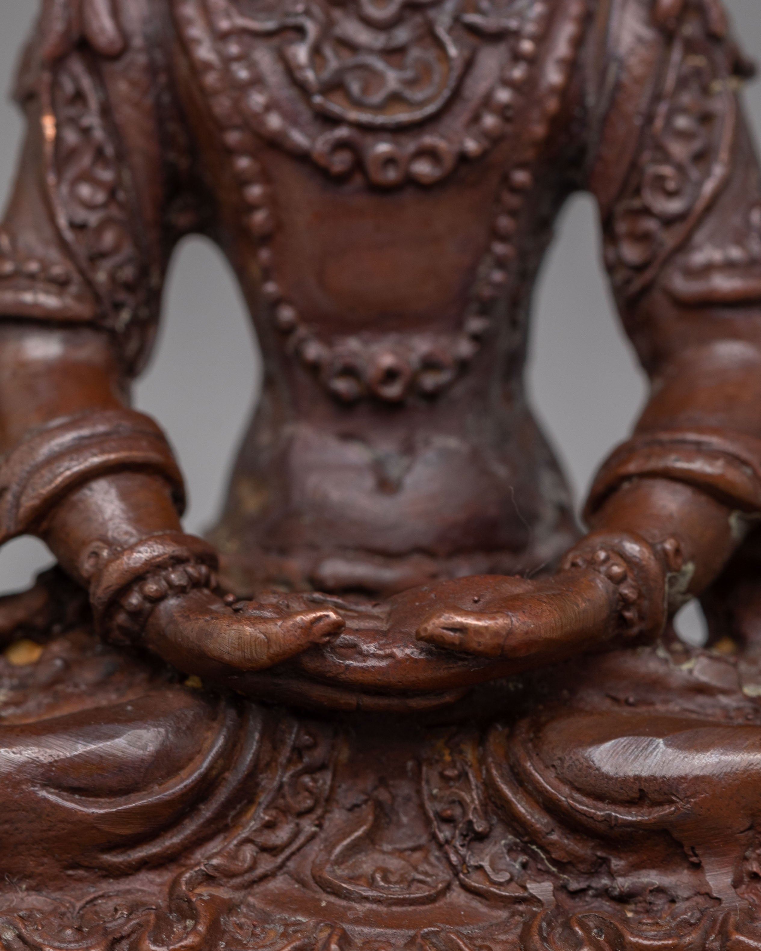Handcrafted Amitayus Deity Statue | Buddhist Sculpture for Meditation