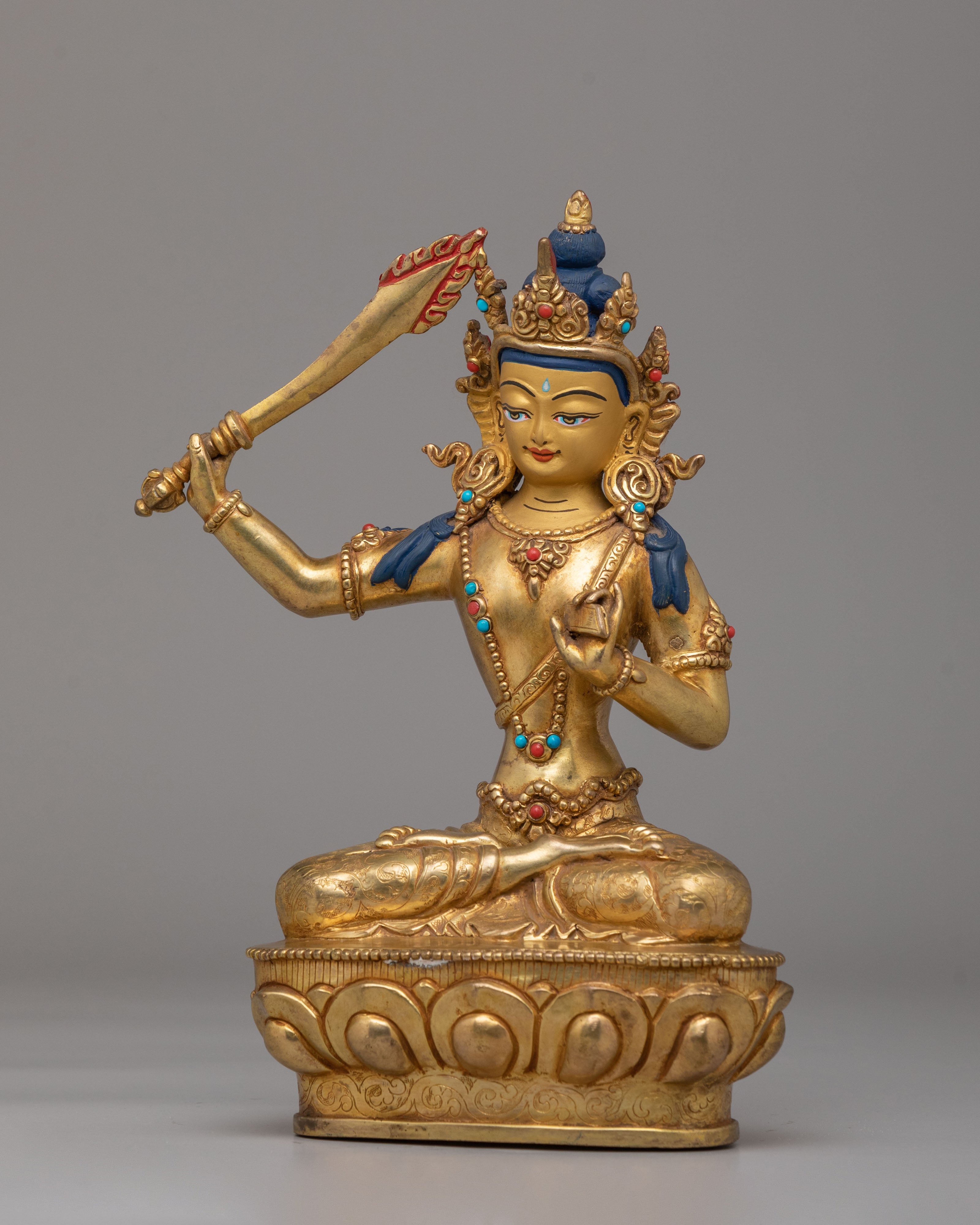 Bodhisattva Manjushri Deity Statue | A Symbol of Wisdom and Enlightenment