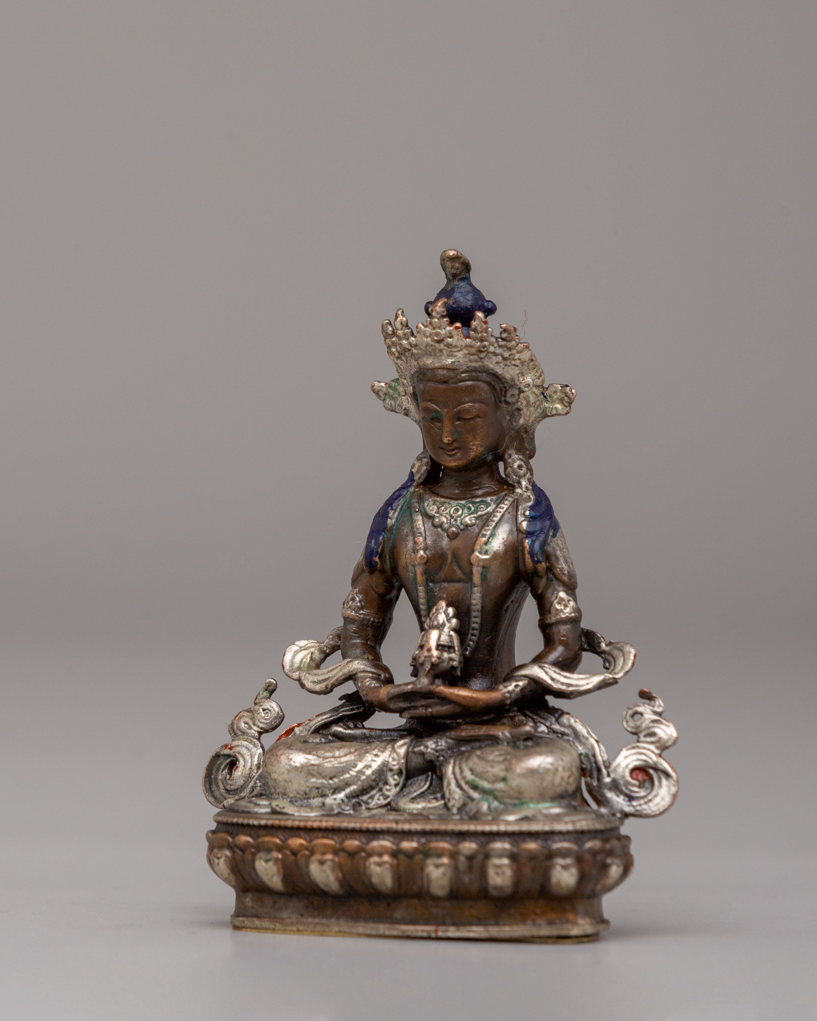 Himalayan Amitayus Altar Statue | Meditation & Spiritual Growth